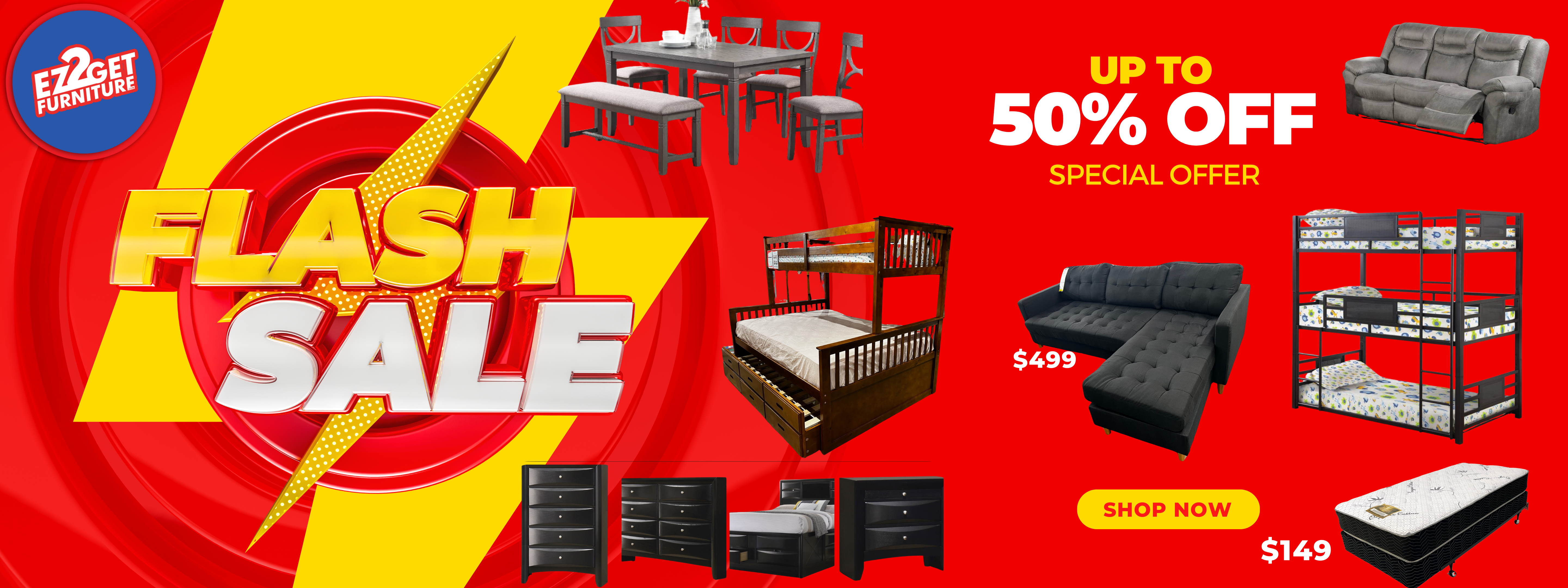 Furniture warehouse outlet clearance sale