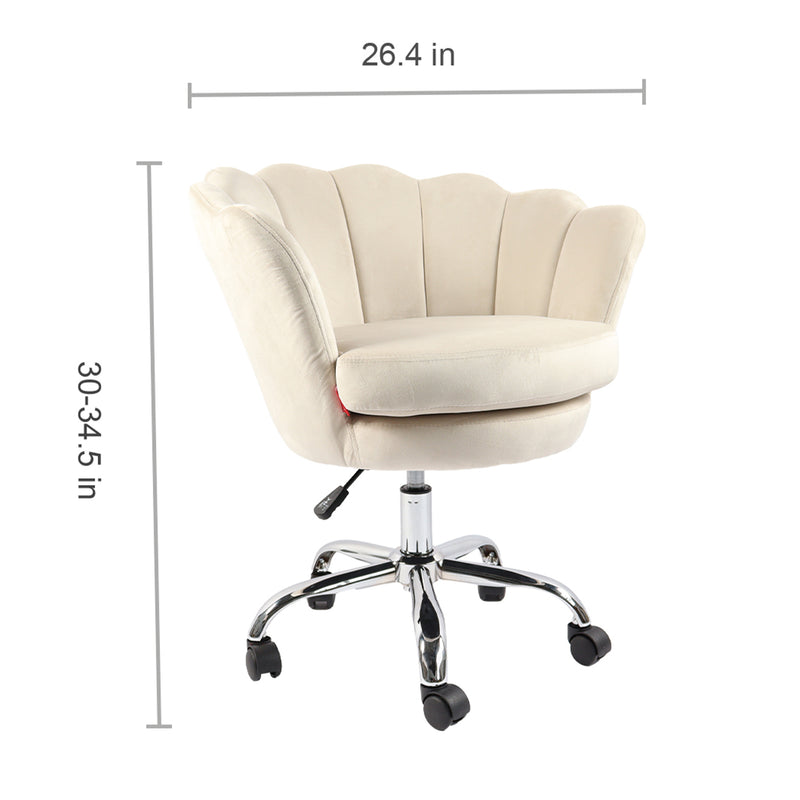 Anna Swivel Vanity Chair VNT-Chair-A-WHT