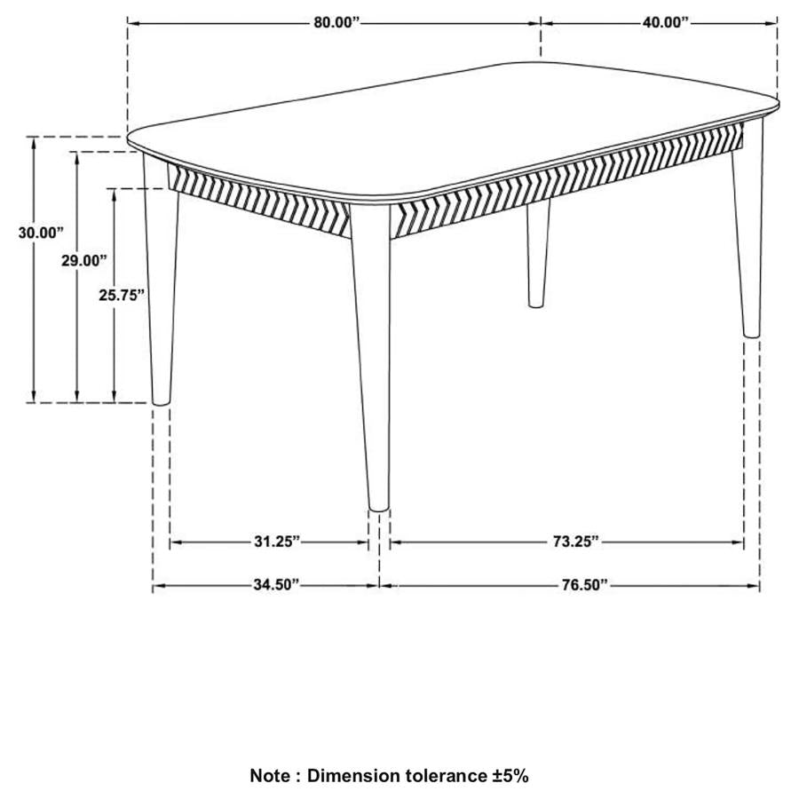 Partridge Wooden Dining Table Set Natural Sheesham 110571