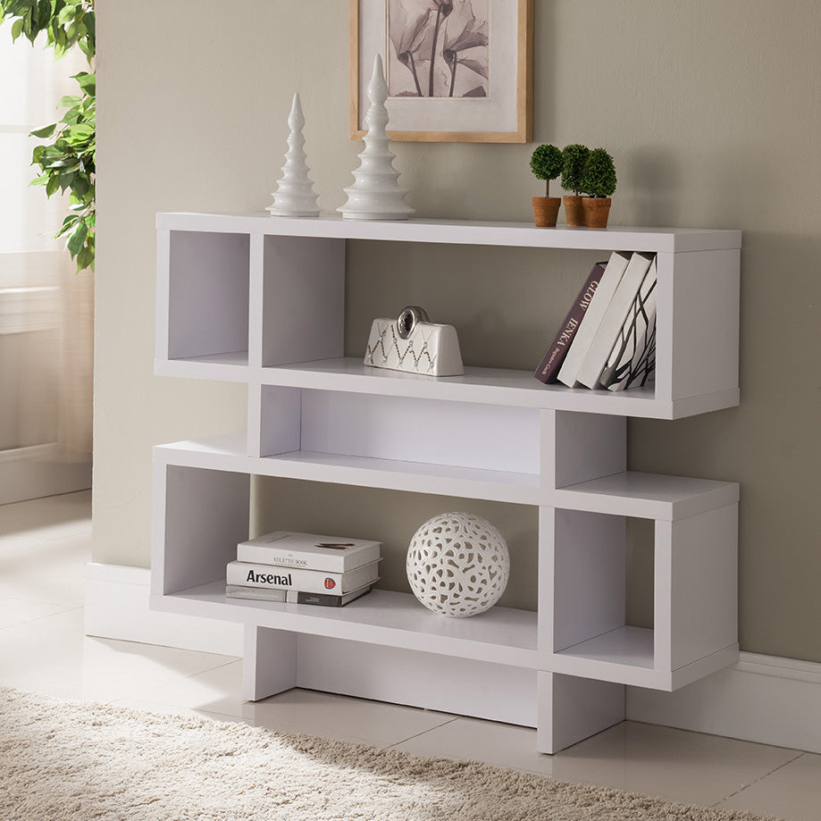 161531 | 2-TIER DISPLAY CABINET-WHITE