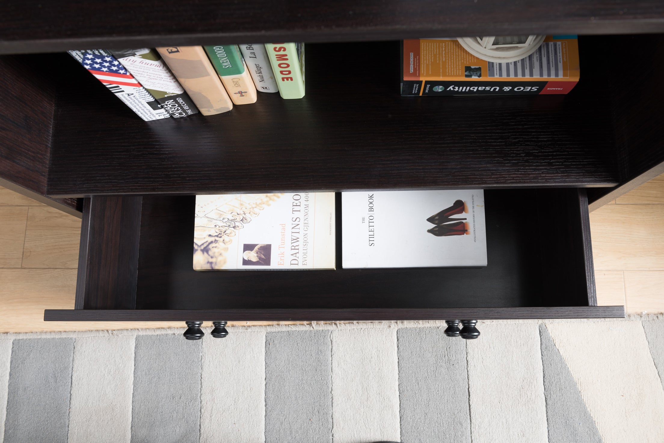 171980 | BOOK CABINET - RED COCOA