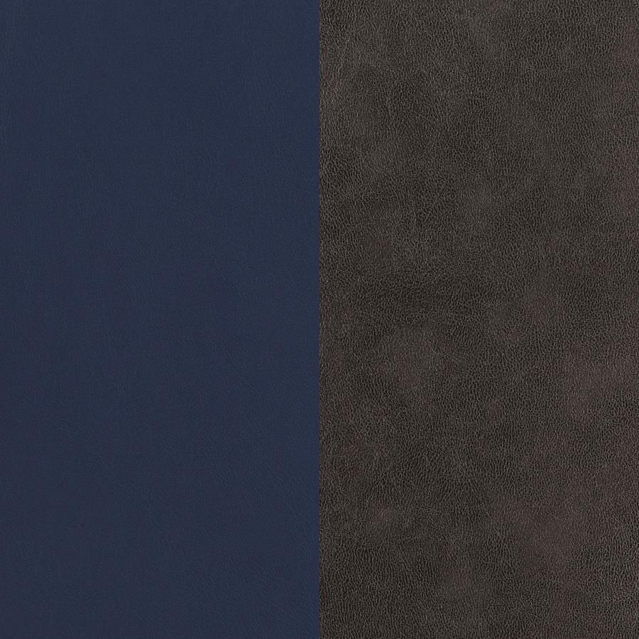 7 pc Mayer Rectangular Dining Table Faux White Marble and Gunmetal-193781