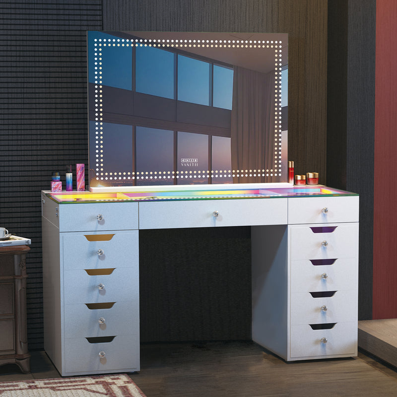 VANITII DL Vanity Mirror VNT-8058LB-BT-W