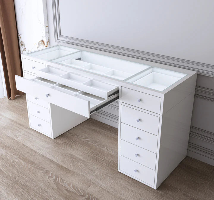 IVFT-LUXESLAYNM-WHT-N | SlayStation® Luxe Premium Vanity Table