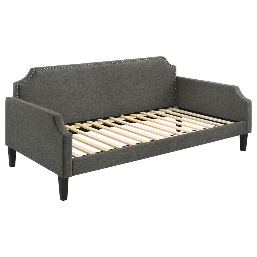 Olivia Upholstered Twin Daybed with Nailhead Trim-300636