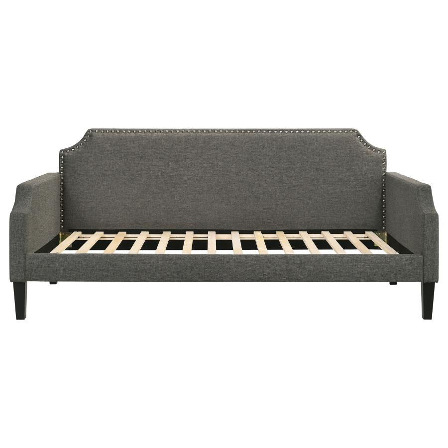 Olivia Upholstered Twin Daybed with Nailhead Trim-300636