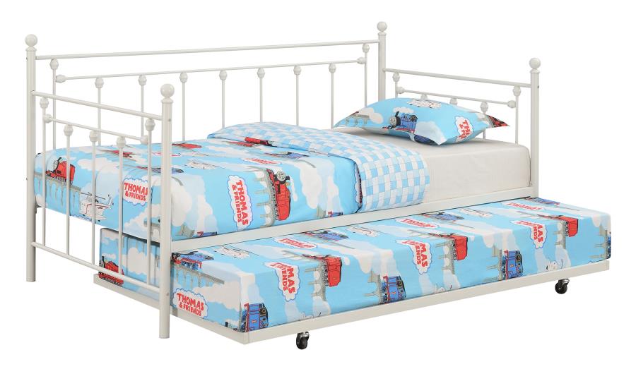 Nocus Spindle Metal Twin Daybed with Trundle-306057