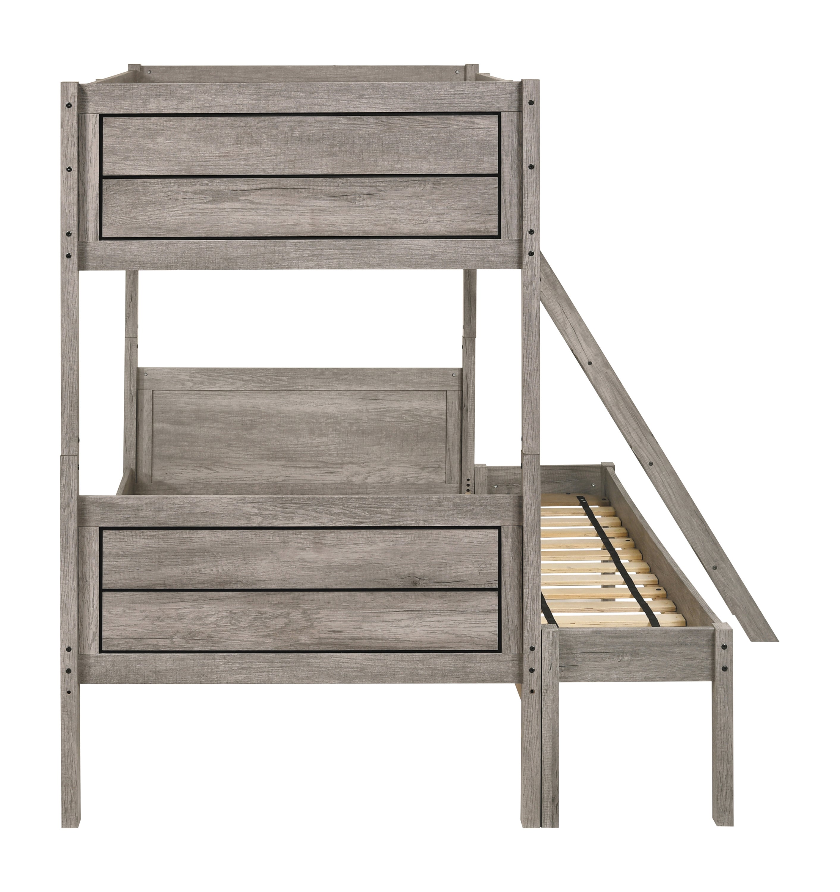 Ryder Wood Twin Over Full Bunk Bed Weathered Taupe- 400819
