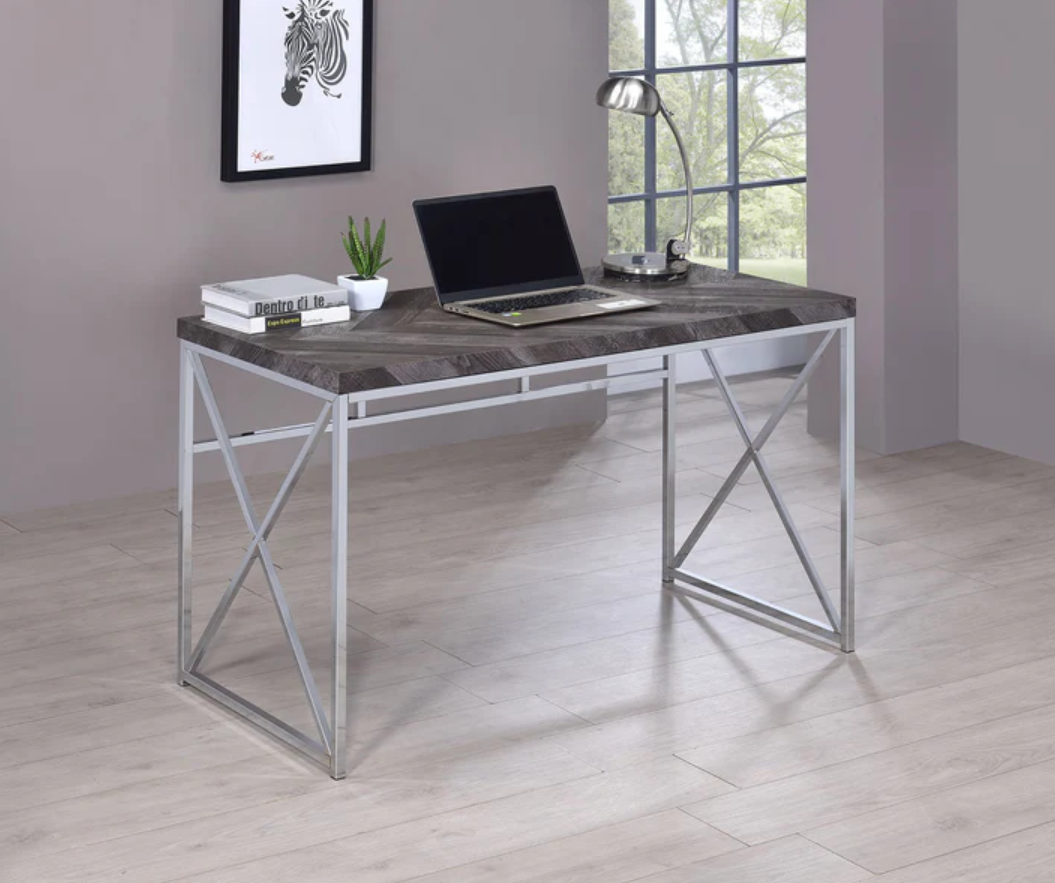 Writing Desk Chrome Legs -6544
