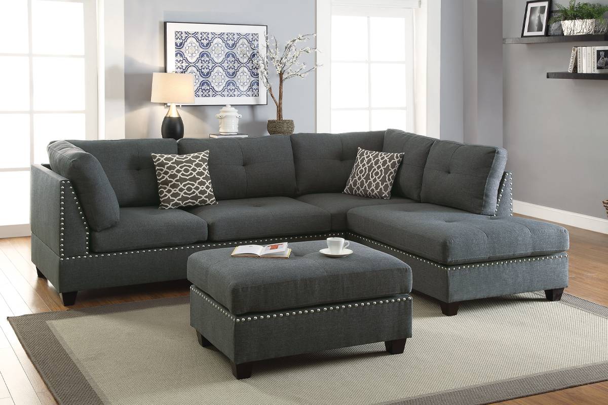 Reversible Sectional Set W/ Ottoman F6975