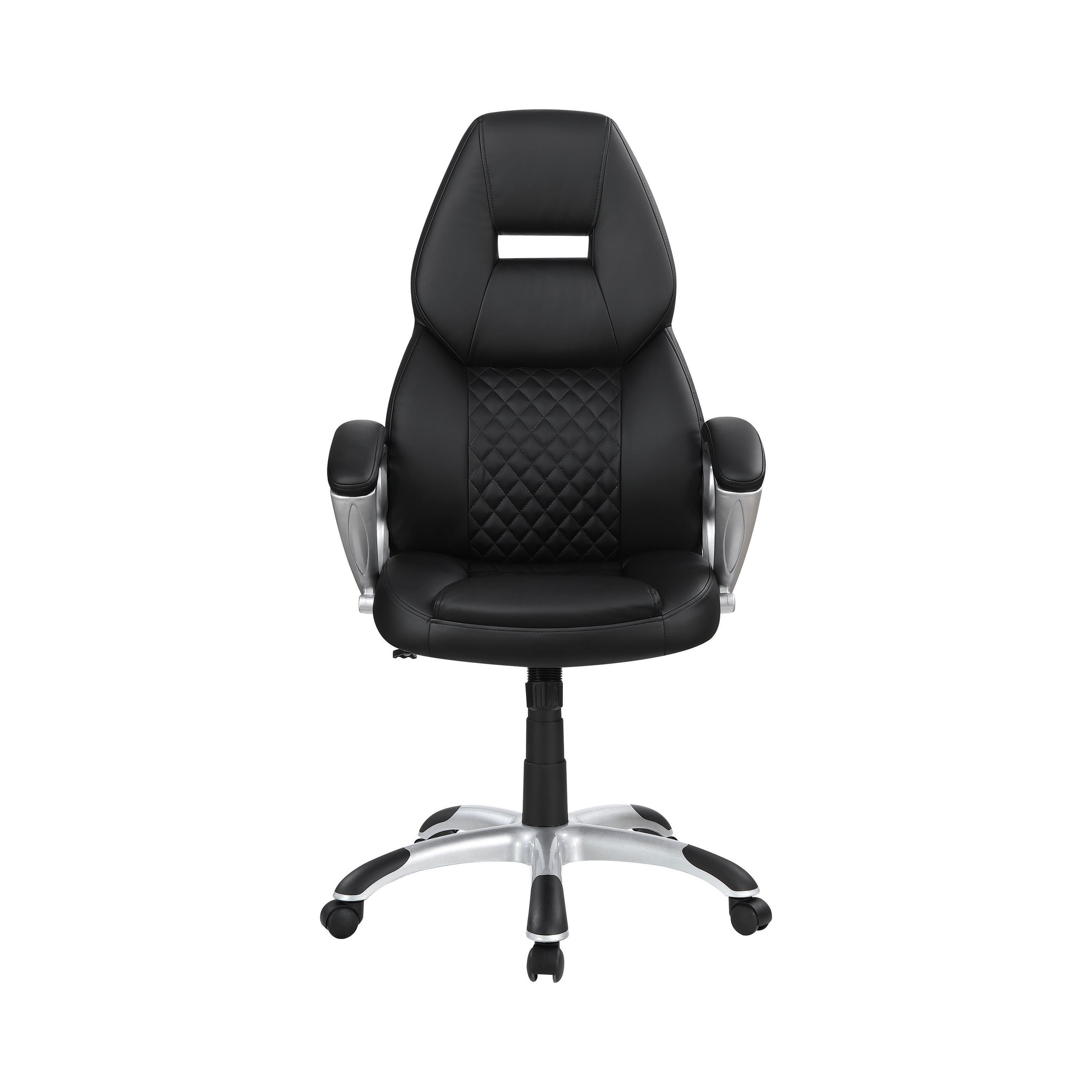 Bruce Upholstered Adjustable Home Office Desk Chair Black-801296