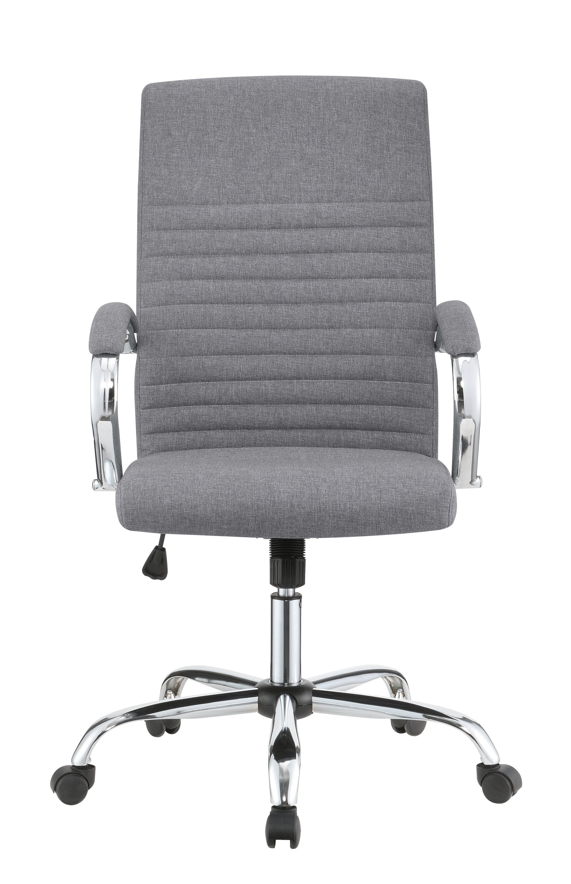 Abisko Upholstered Office Chair With Casters Grey And Chrome-881217