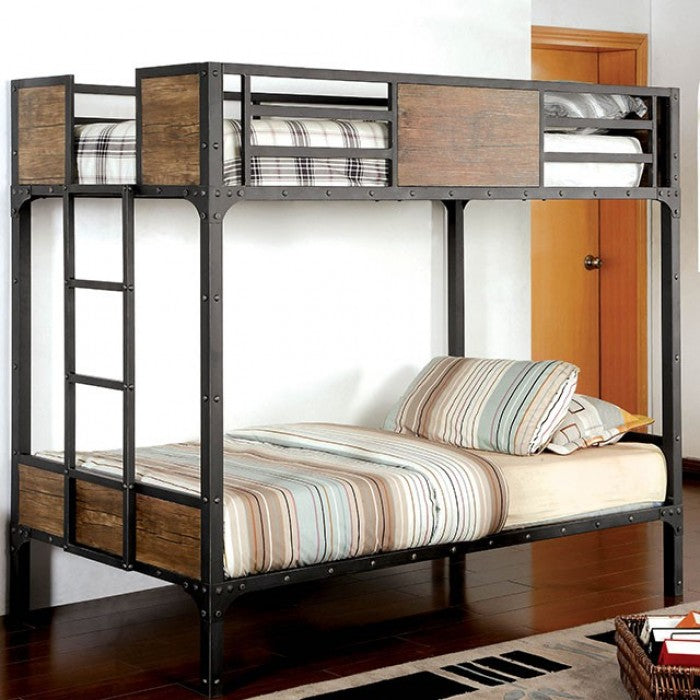 Clapton Twin/Twin Bunk Bed - Black