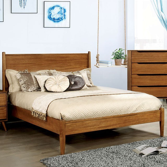 Lennart Queen Platform Bed - Oak