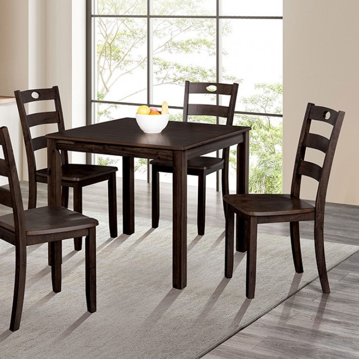 Lubbock 5-Piece Dining Table Set - Espresso
