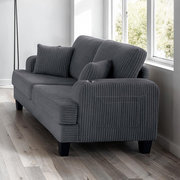 Moretaine Loveseat - Dark Gray
