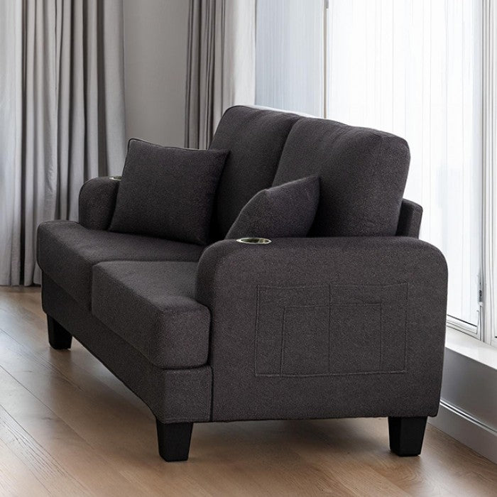 Cinderford Loveseat - Dark Gray