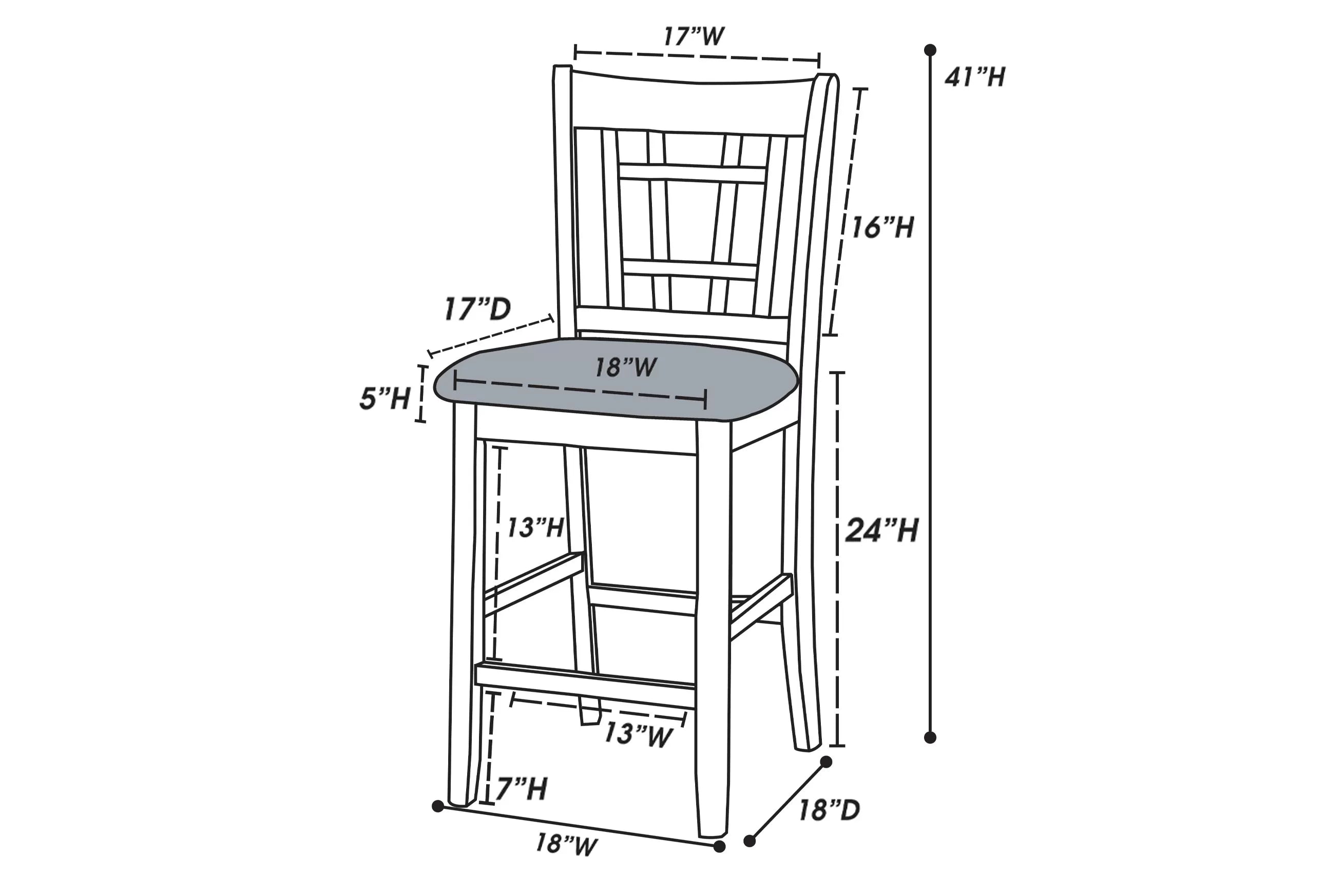 Counter Height Chair|| F1731/ F1205