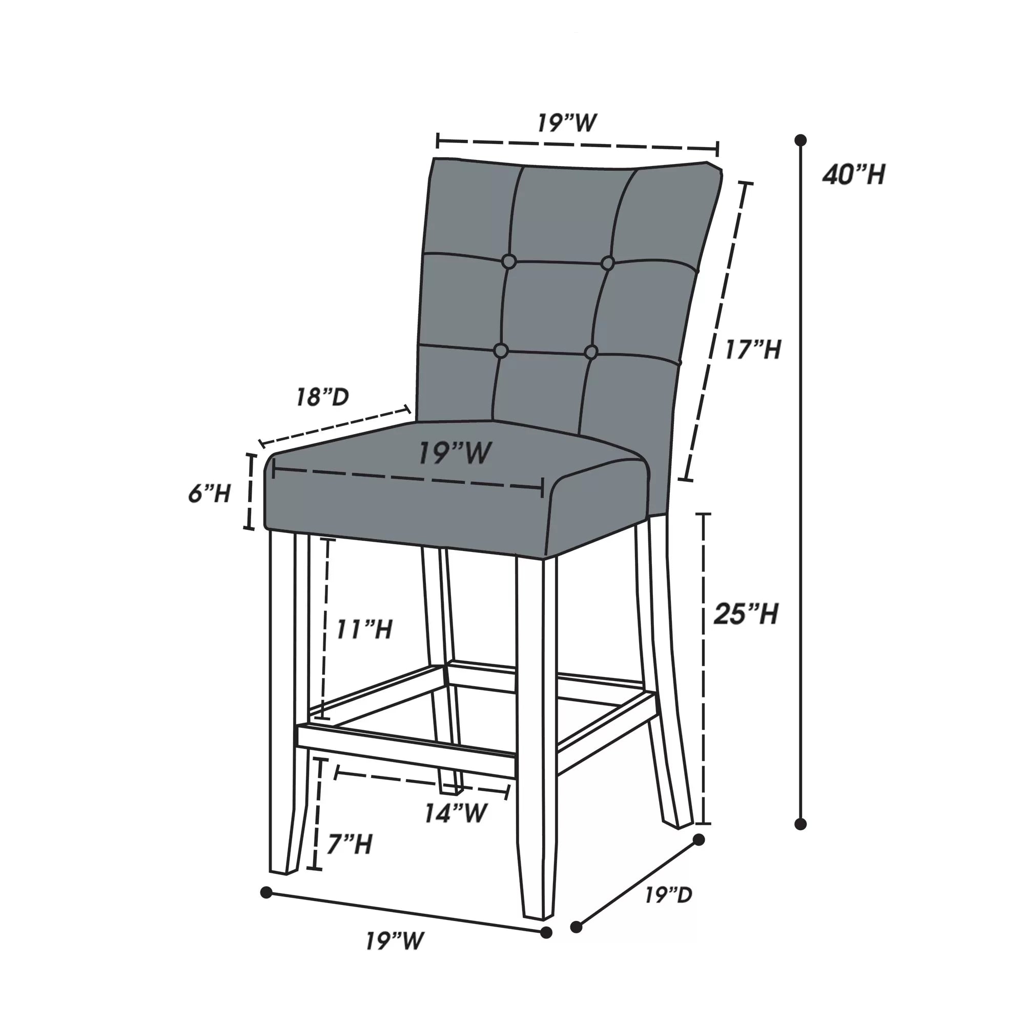 Counter Height Chair || F1754