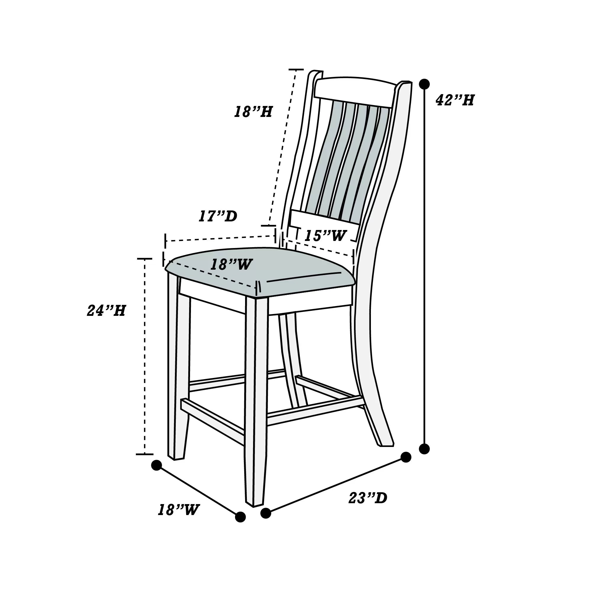Dining High Chair || F1809