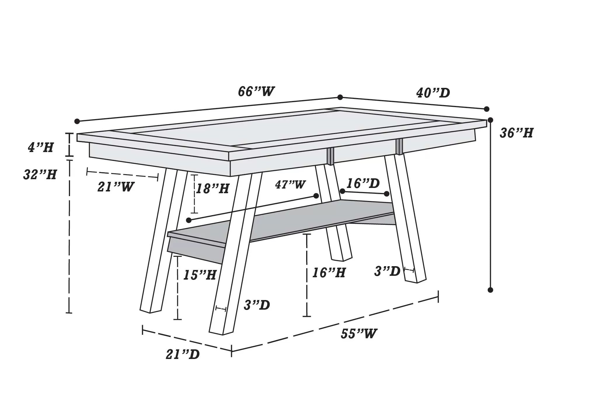 Dining Table || F2271