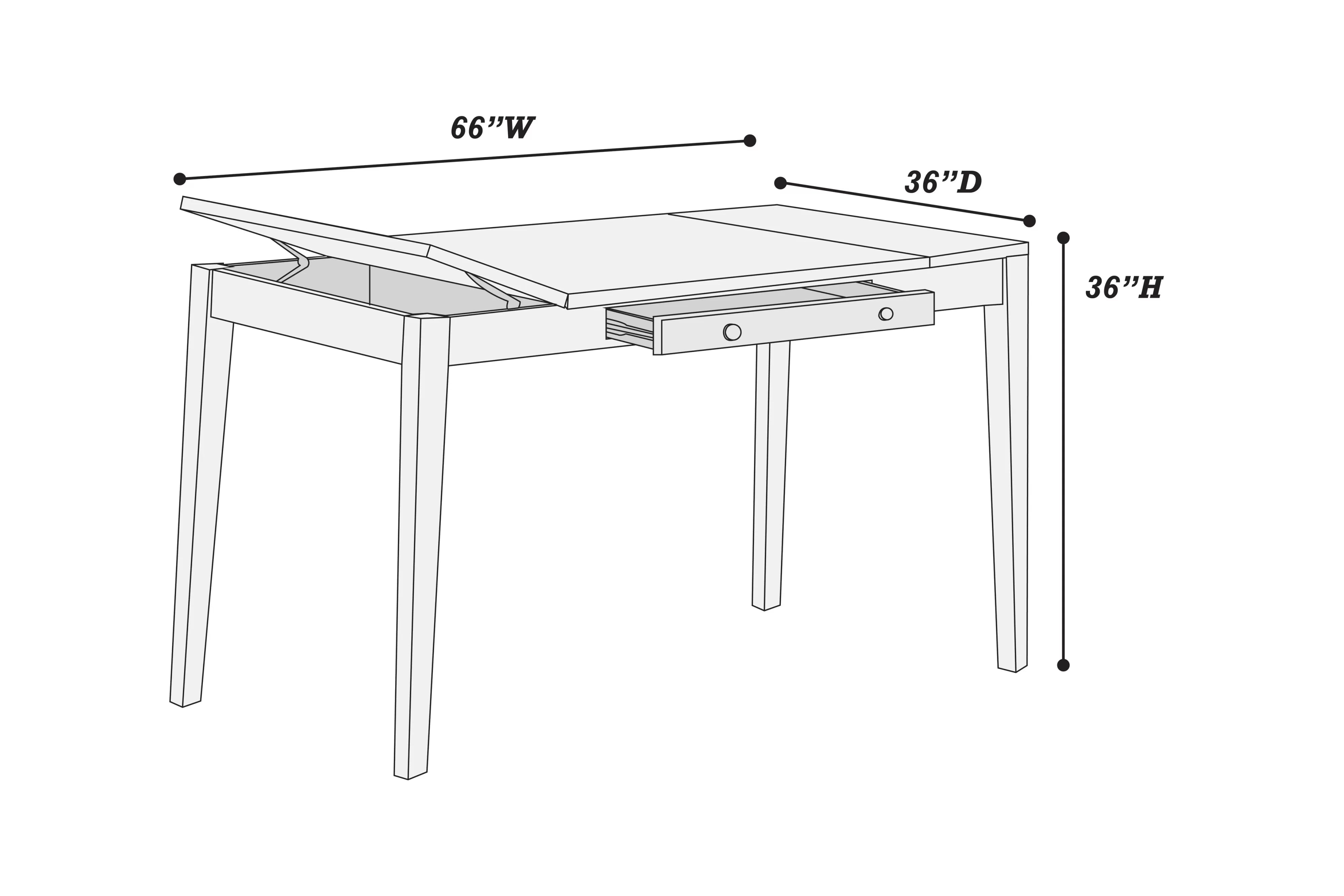 Counter Height Table || F2423
