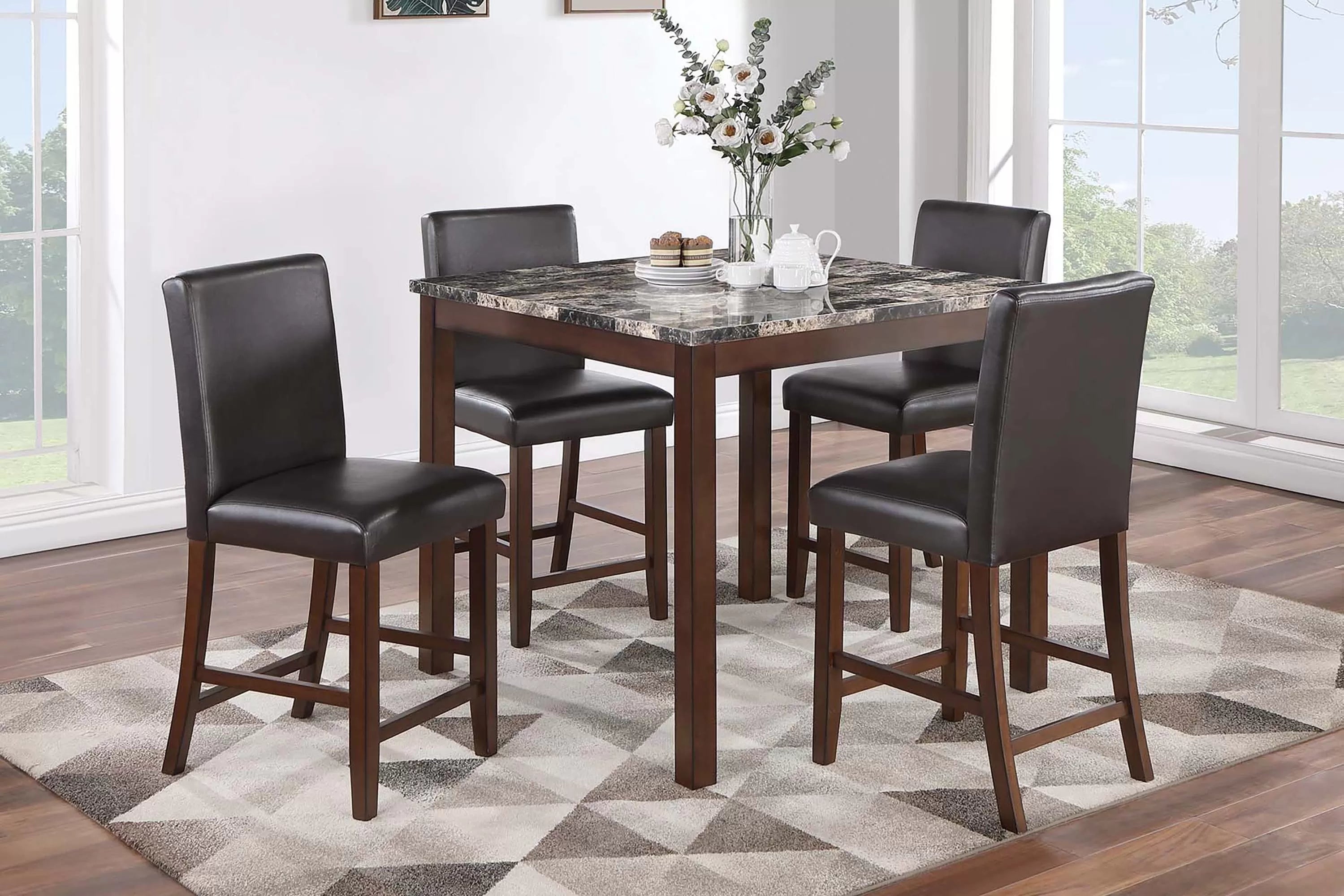 5-Pcs Counter Height Dining Set || F2615 / F2617