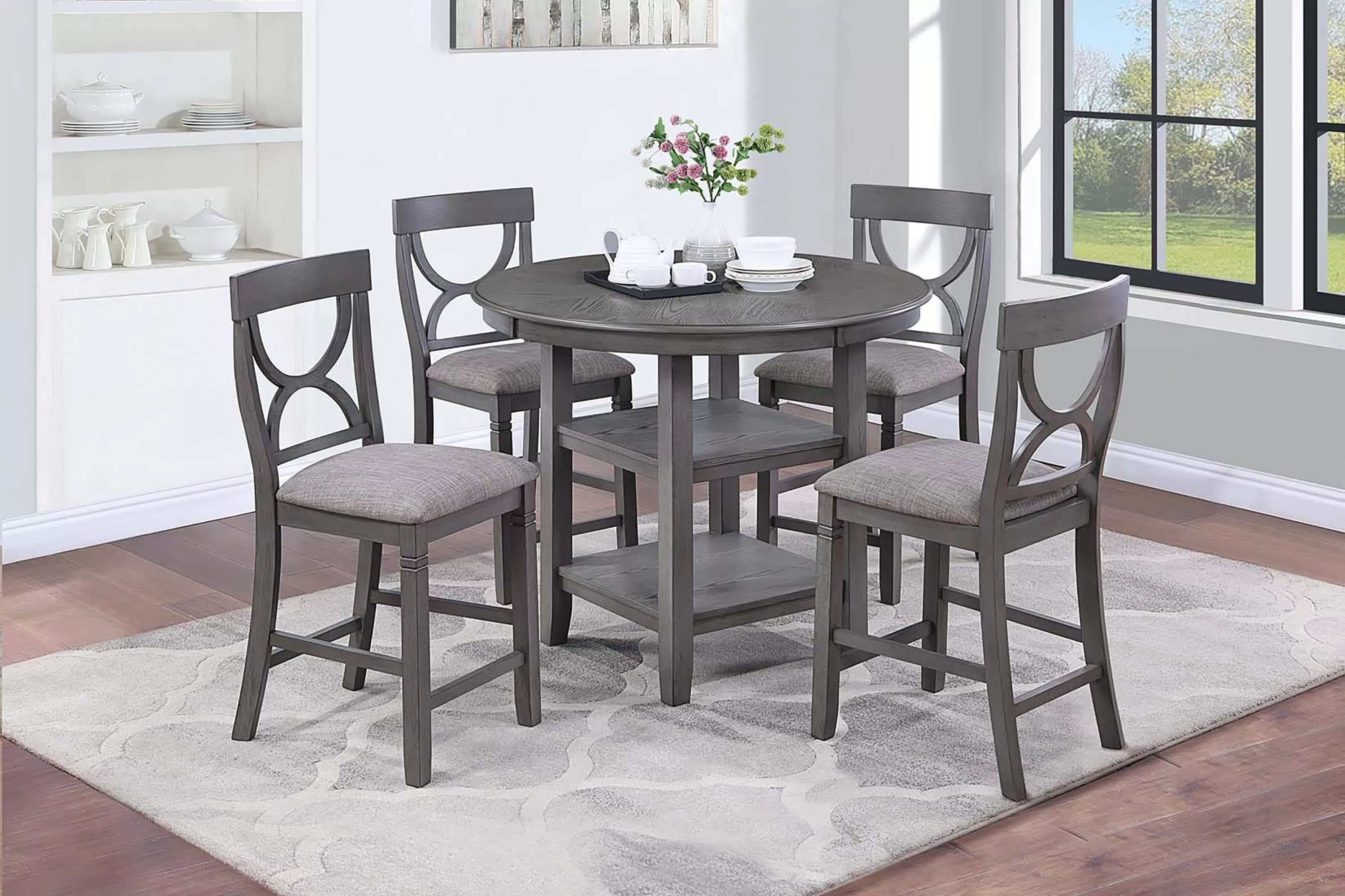 5-Pcs Counter Height Dining Set || F2625/ F2626