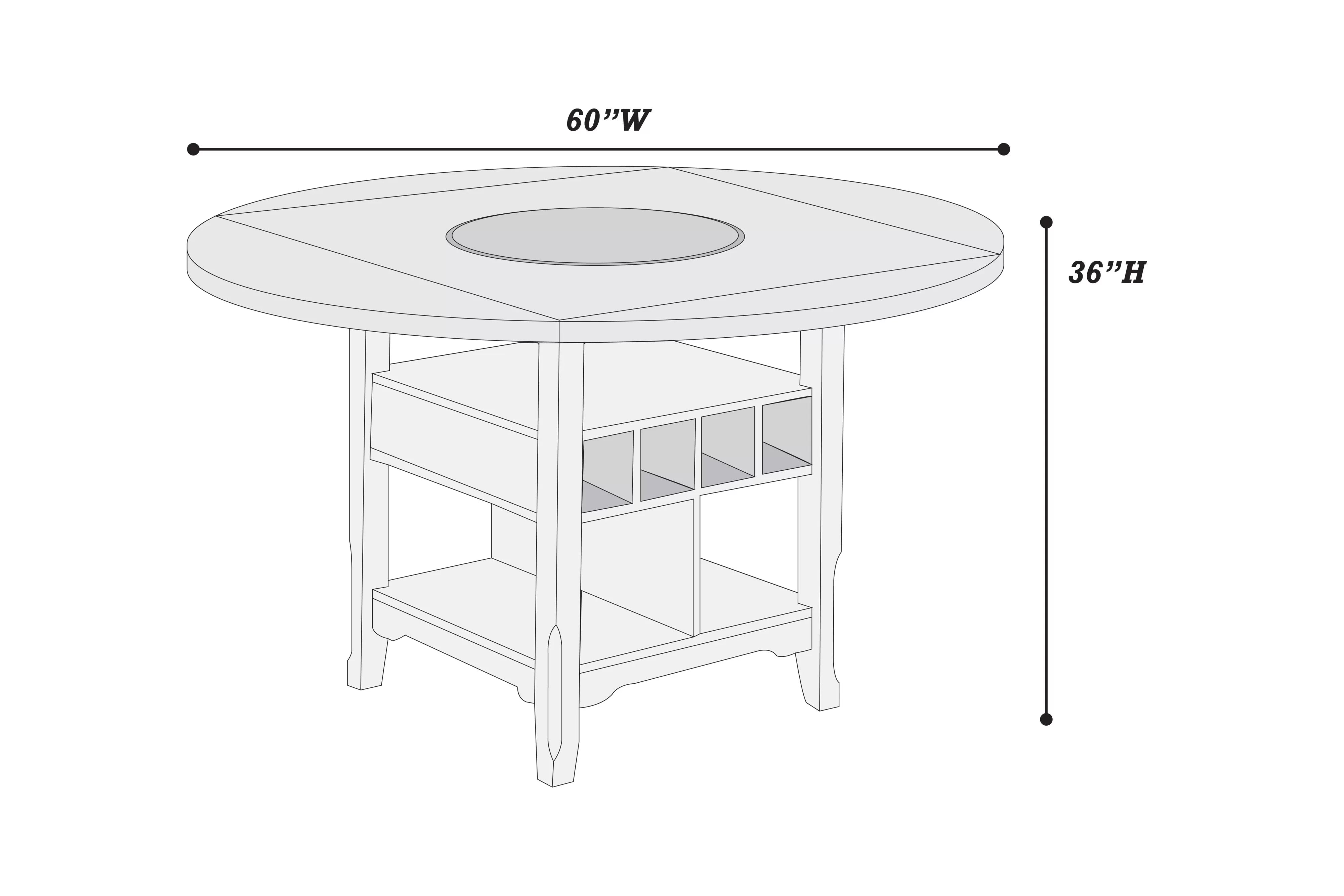 Counter Height Table || F2700/ F2702