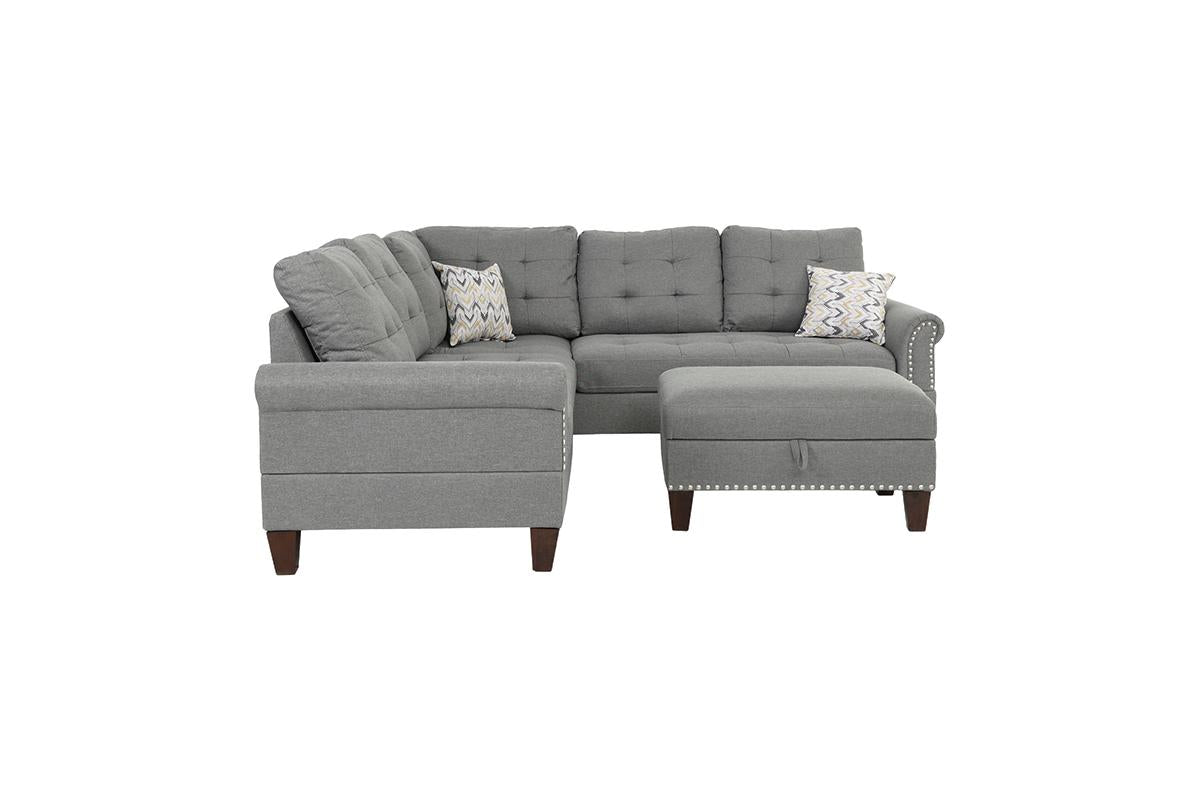 3-Pc Sectional W/2 Accent Pillow (Ottoman Included)  - F6475