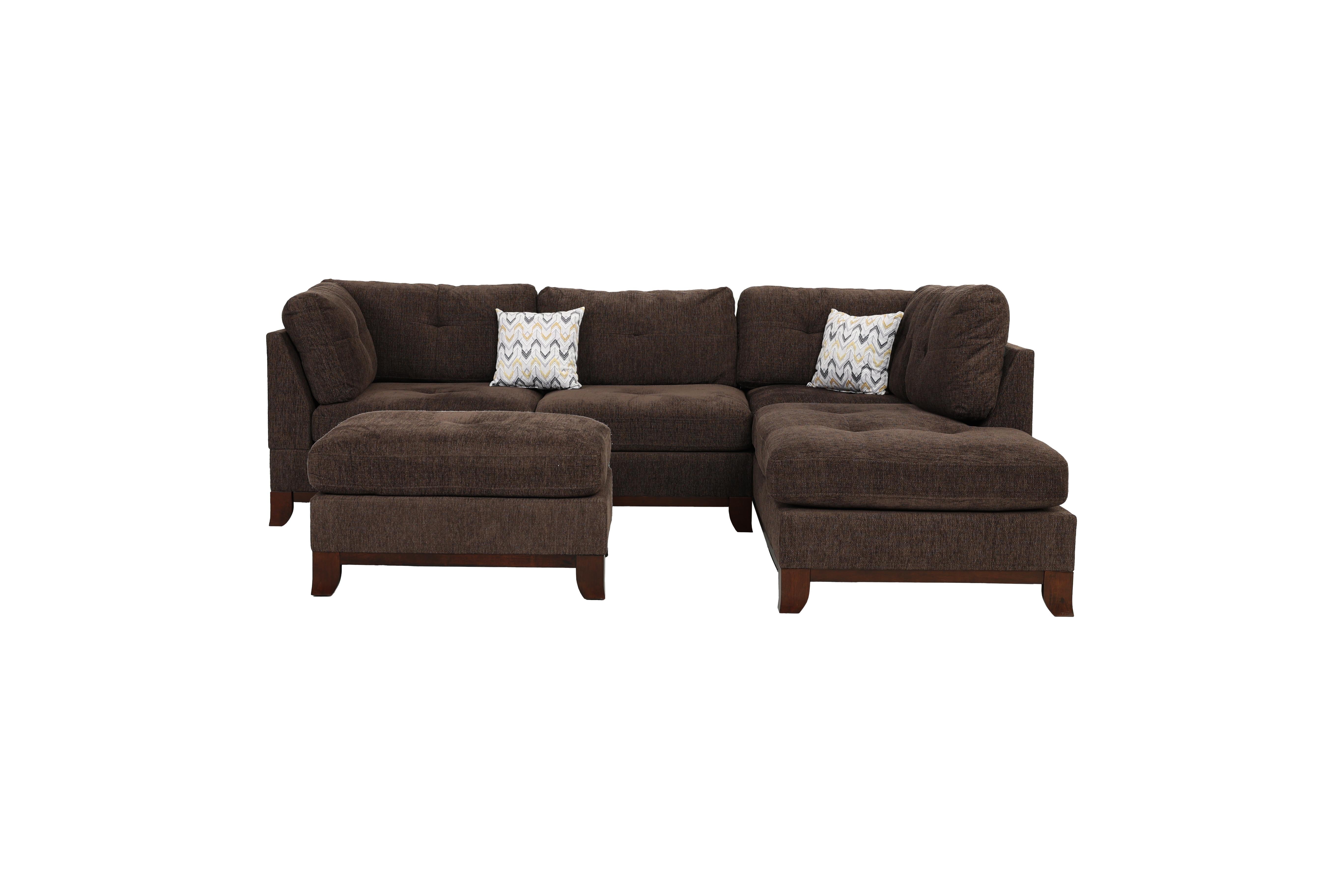 3-Pc Sectional W/2 Accent Pillow (Ottoman Included) - F6477