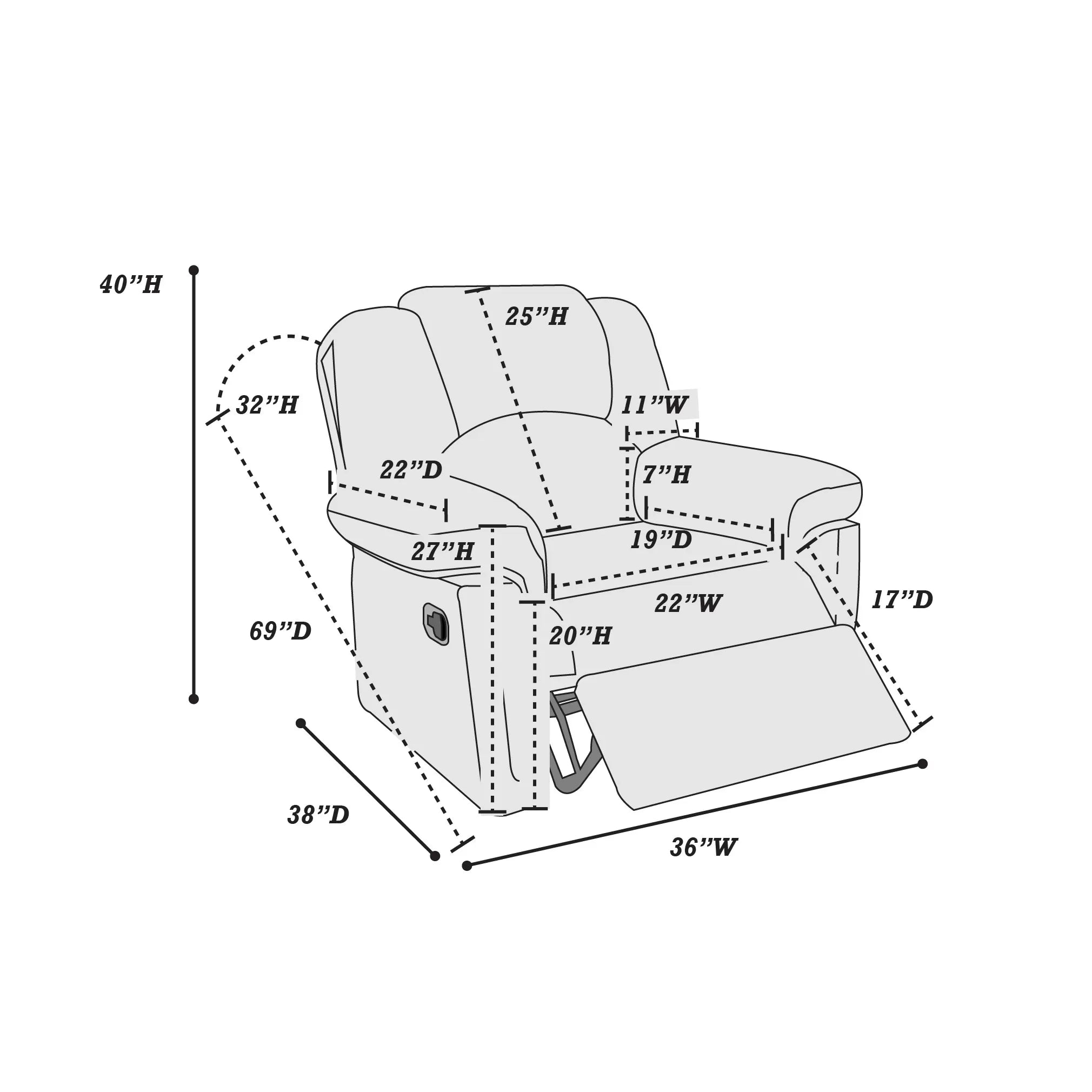 Glider Recliner || F6673 / F6676