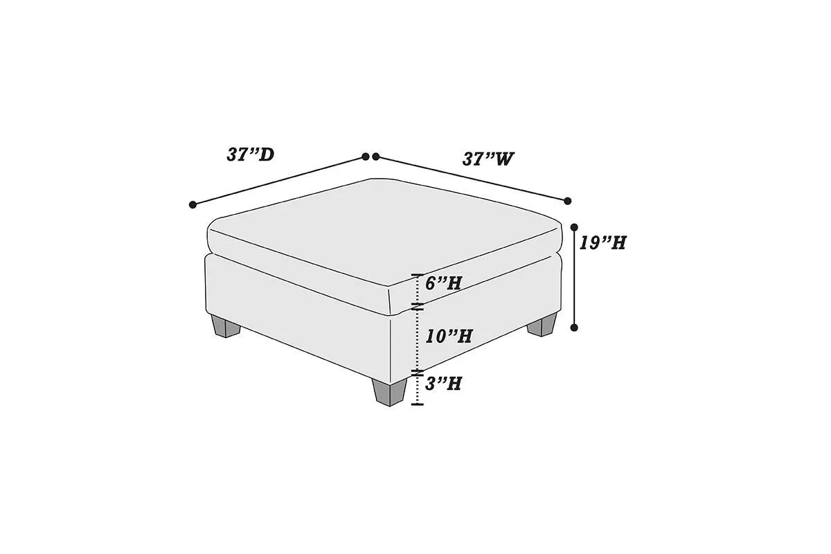 Cocktail Ottoman || F6819  / F6834