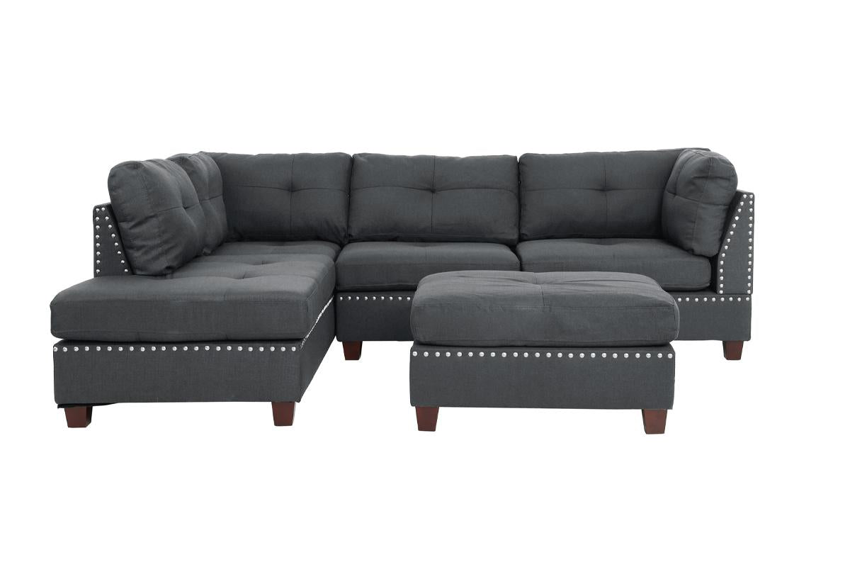 Reversible Sectional Set W/ Ottoman F6975
