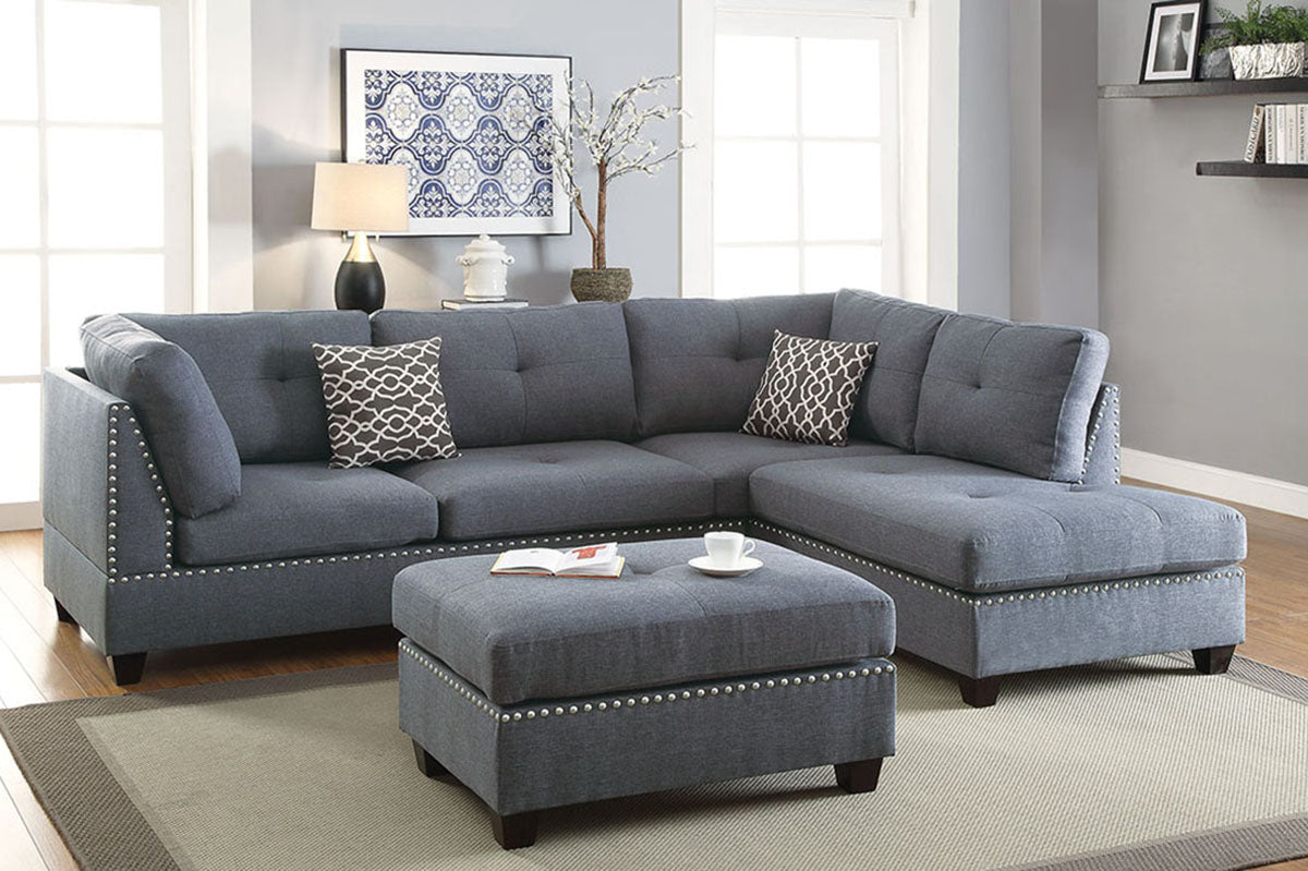 Reversible Sectional Set W/ Ottoman - F6975