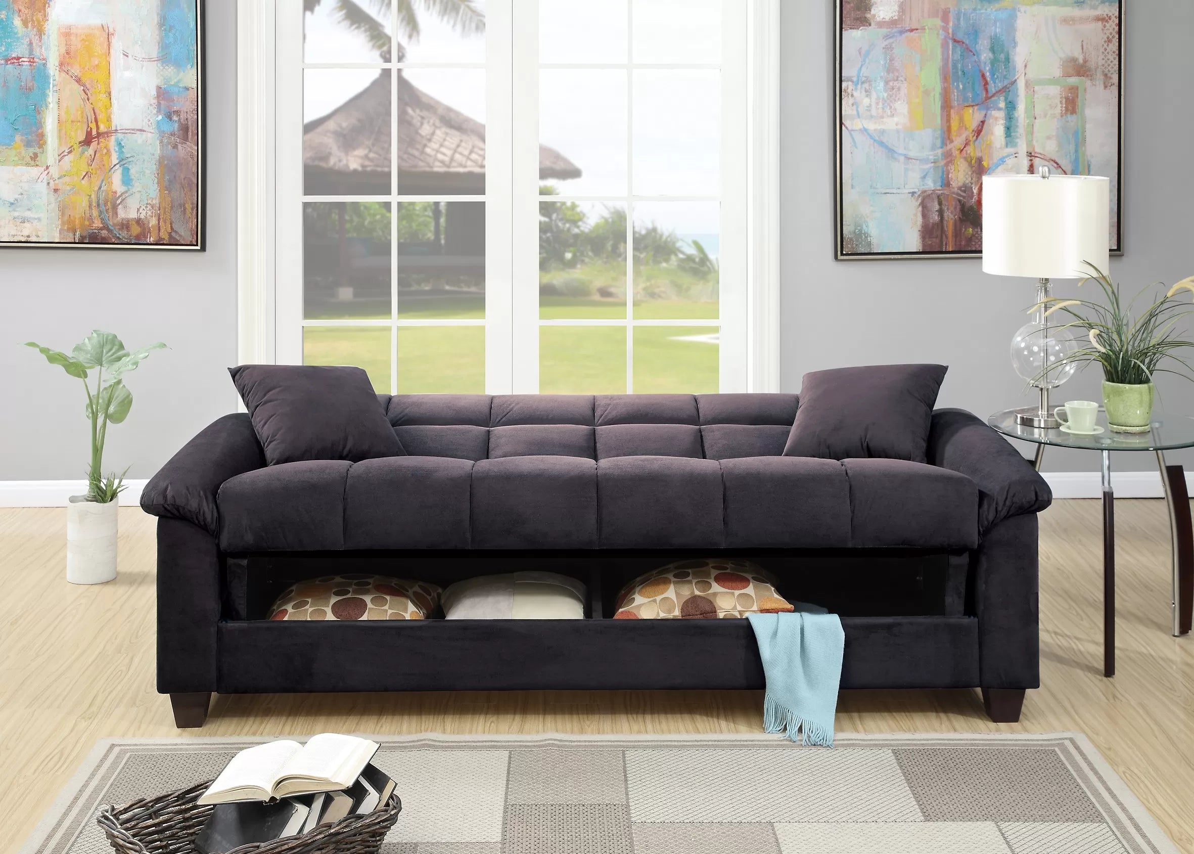 Convertible Sofa with 2 Accent Pillows || F7888 / F7889 / F8500