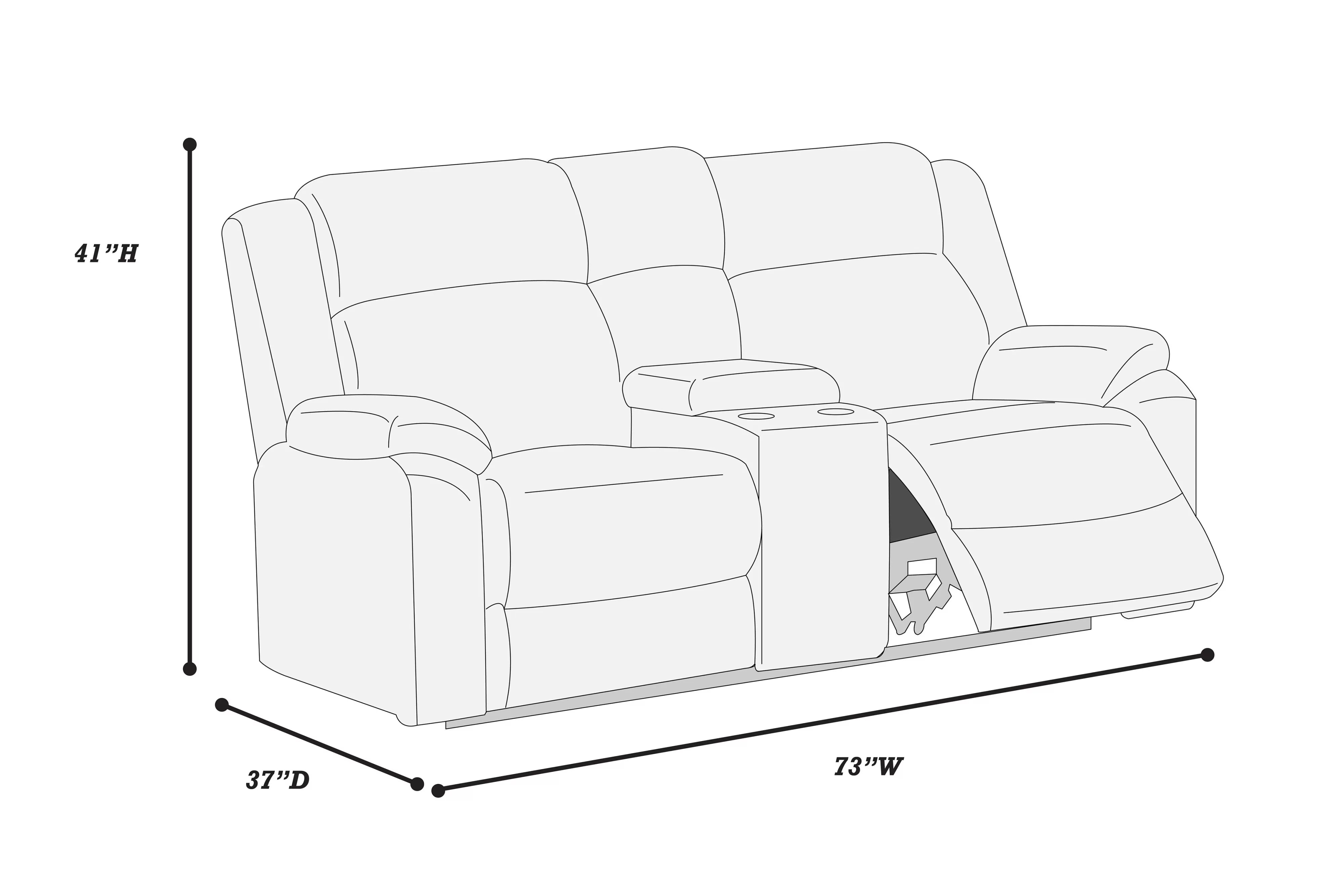 Motion Loveseat ||  F8122 / F8125
