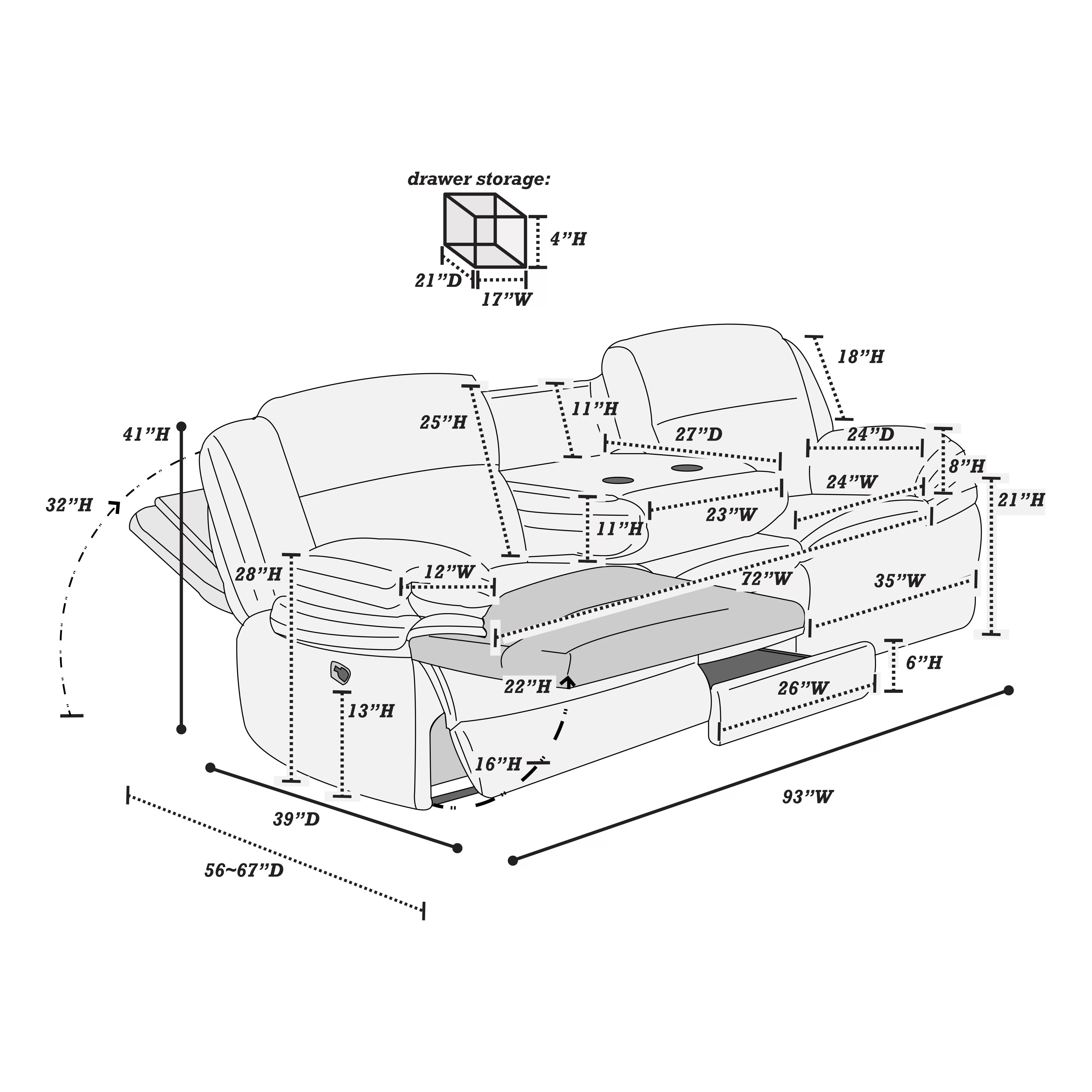 Motion Sofa ||  F8136/ F8143