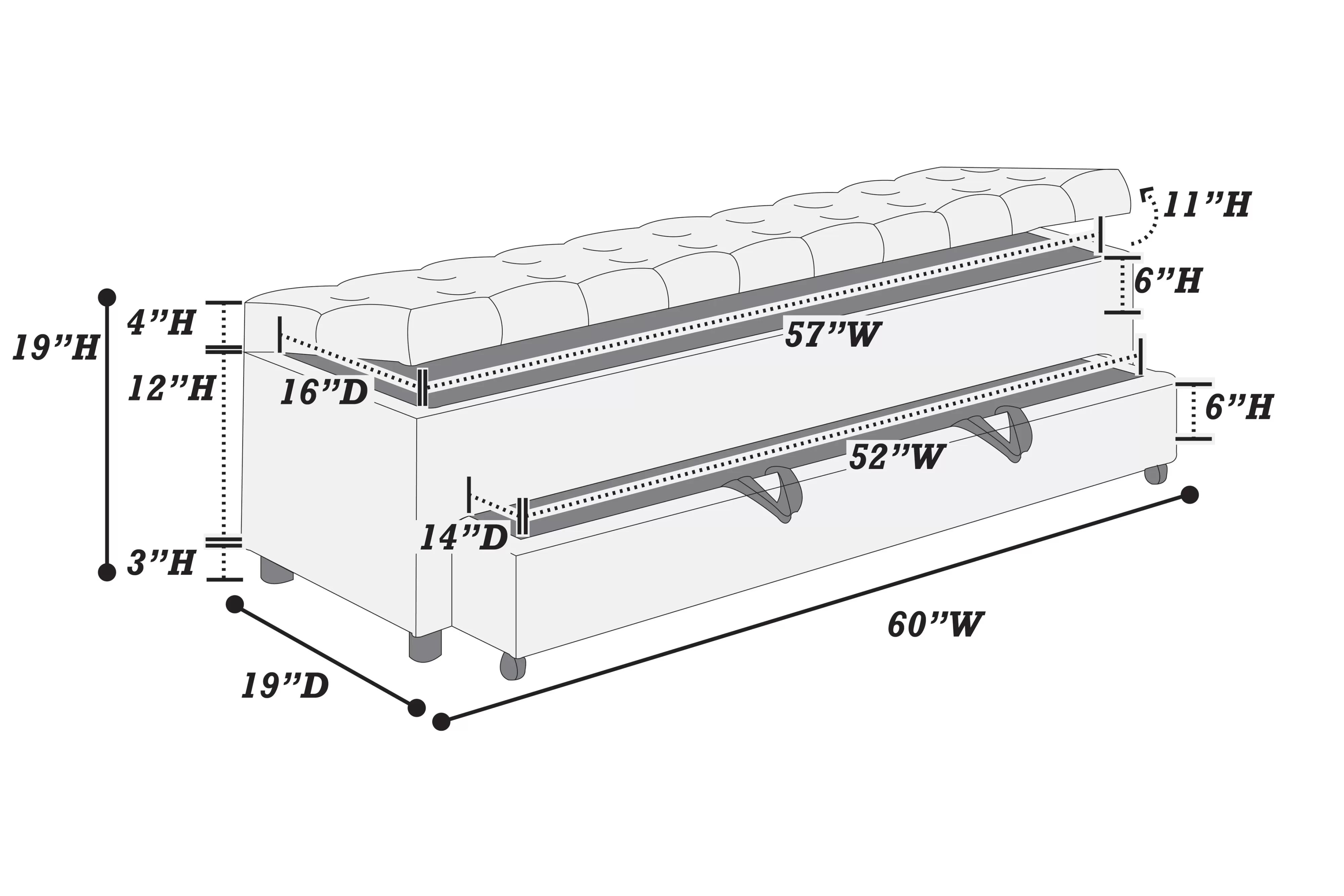 Storage Ottoman || F8315 / F8316 / F8317