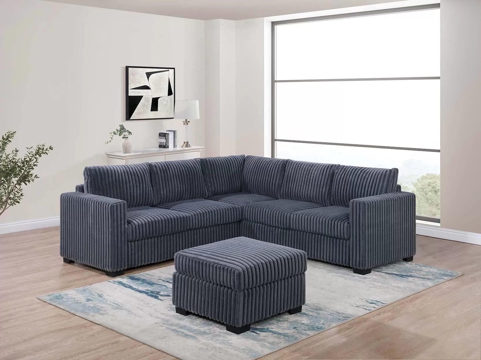 4-Piece Sectional Set W/ Ottoman ||  F8463 / F8464