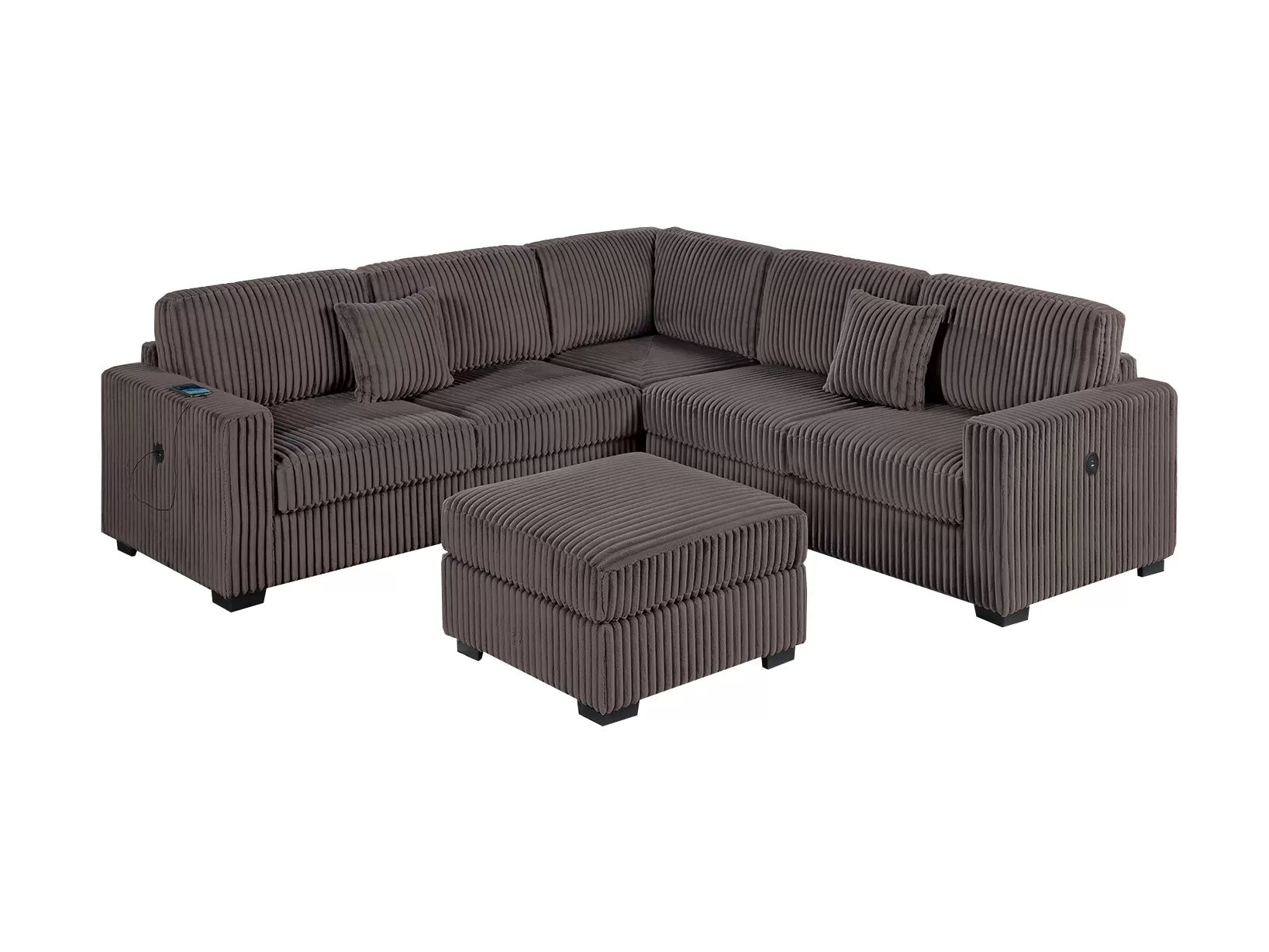 4-Piece Sectional Set W/ Ottoman || F8491 / F8492