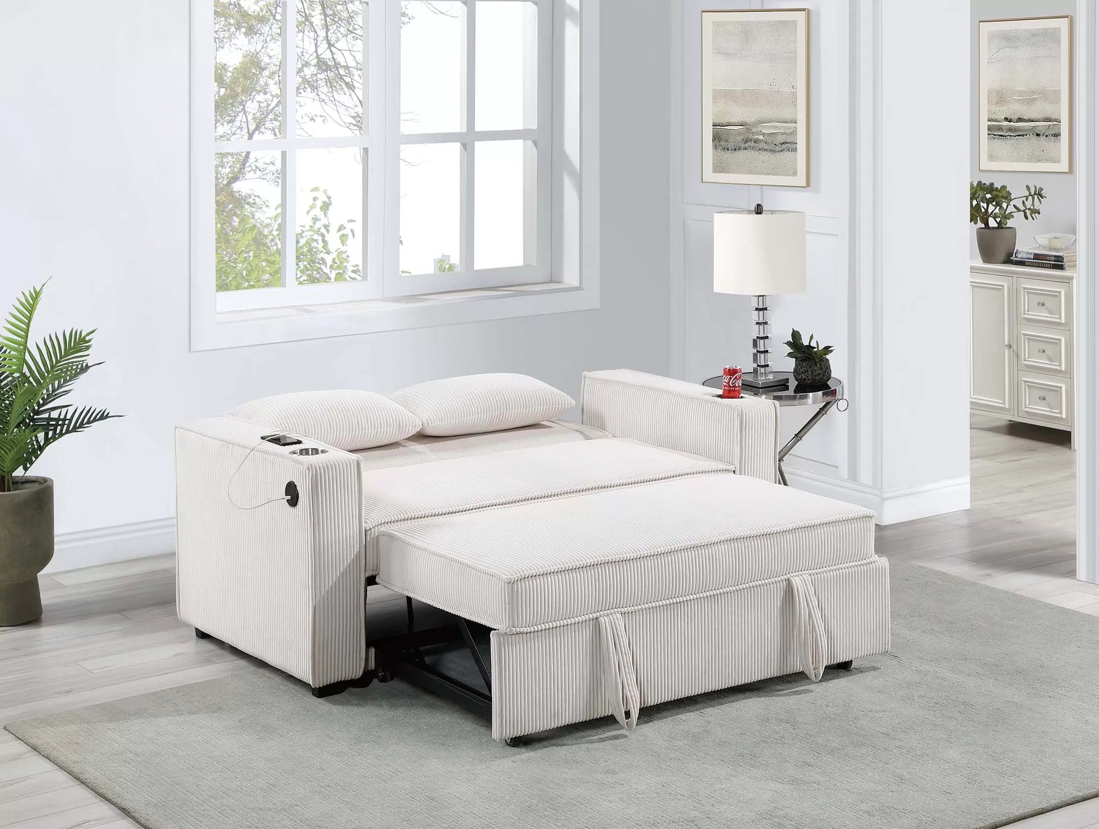 Convertible Sofa with 2 Accent Pillows || F8547 / F8548 / F8568