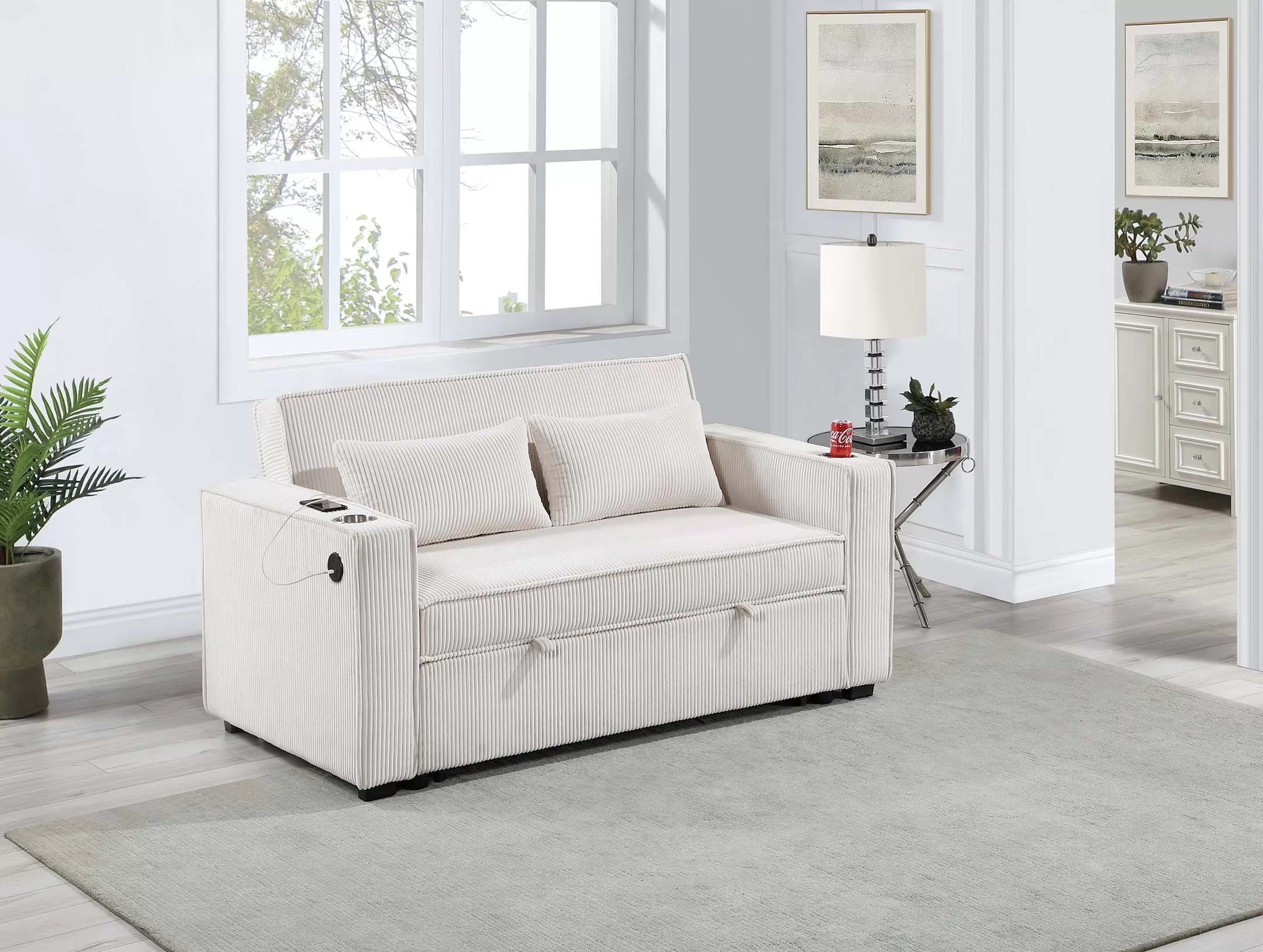 Convertible Sofa with 2 Accent Pillows || F8547 / F8548 / F8568