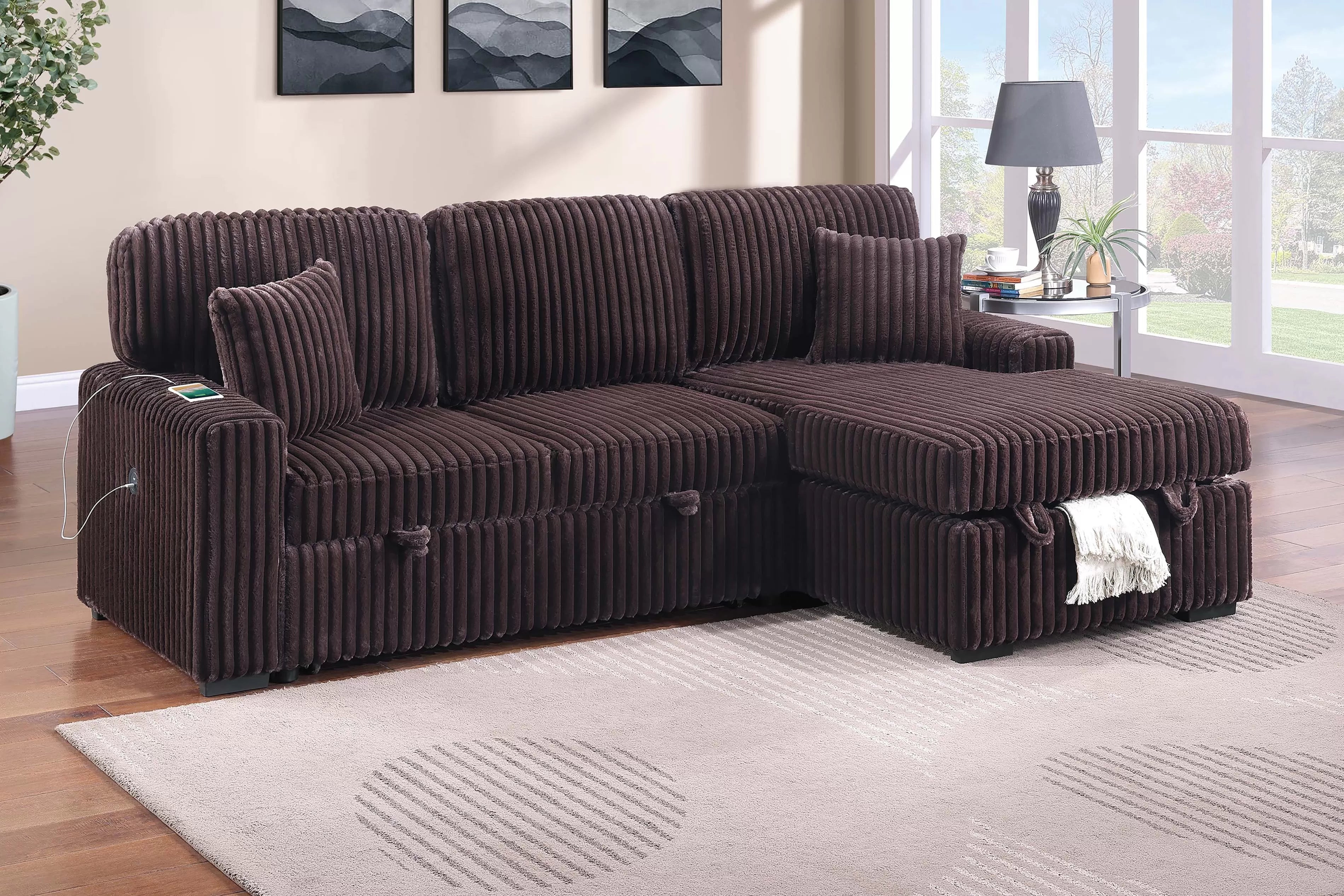 Convertible Sectional || F8574/ F8575