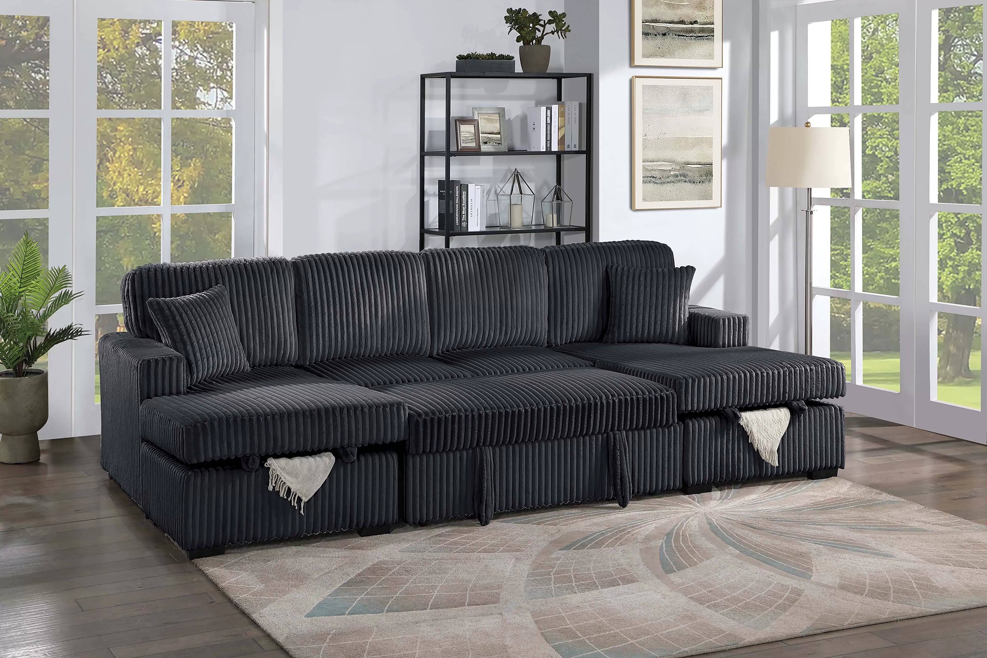 3-Piece Convertible Sectional || F8578 / F8579