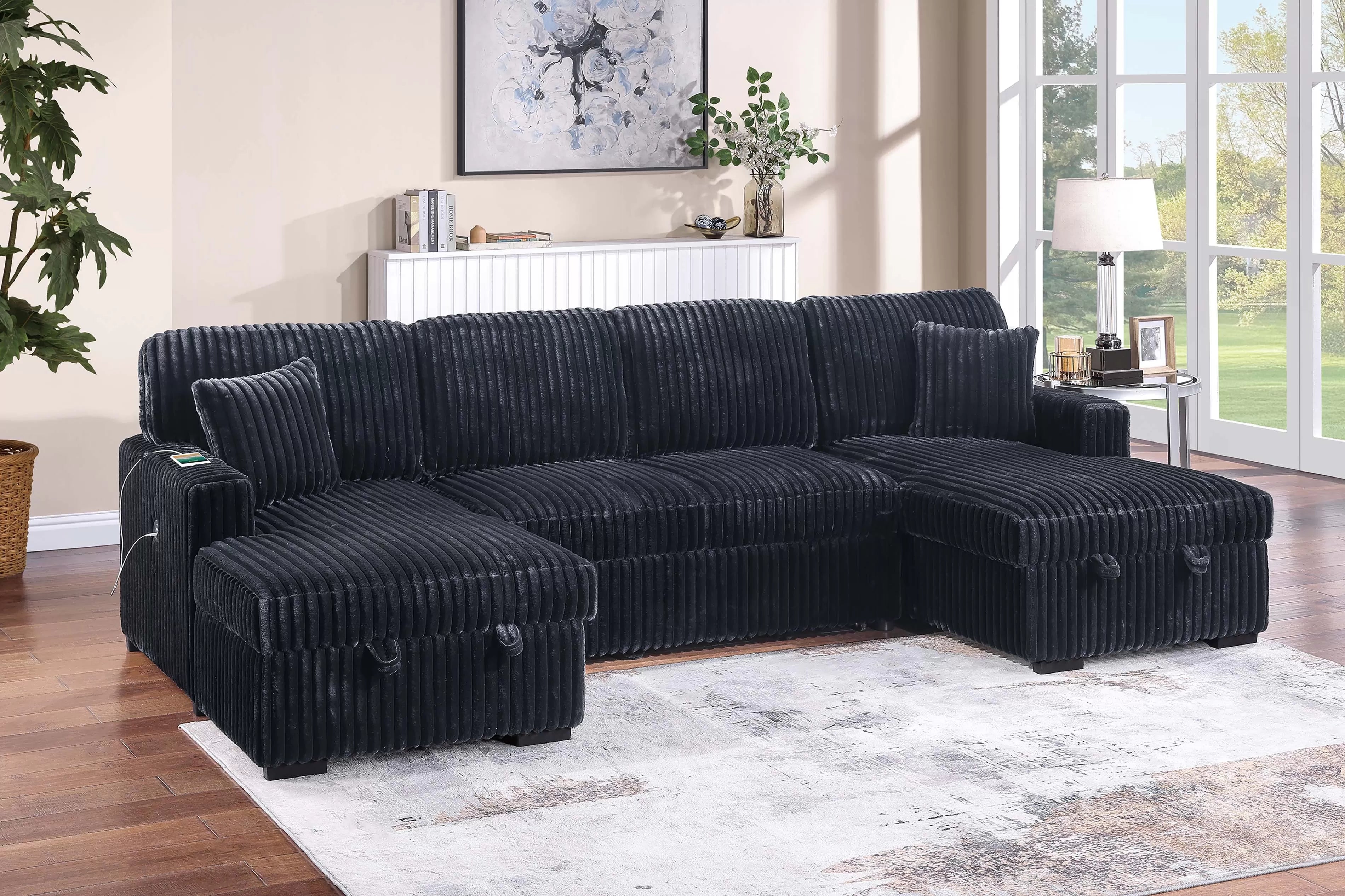 3-Piece Convertible Sectional || F8582 / F8583