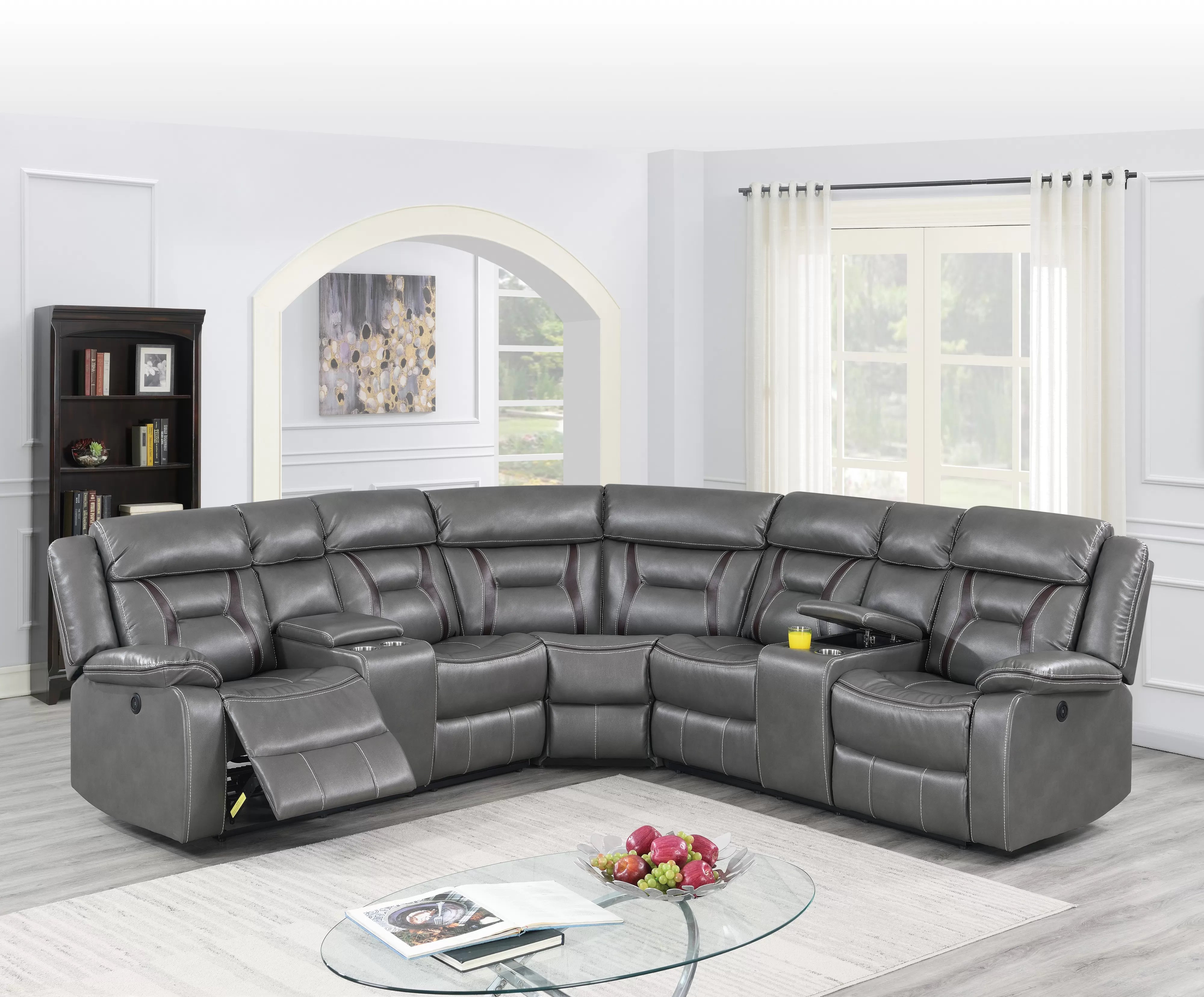 Power Reclining Sectional || F86610 / F86611