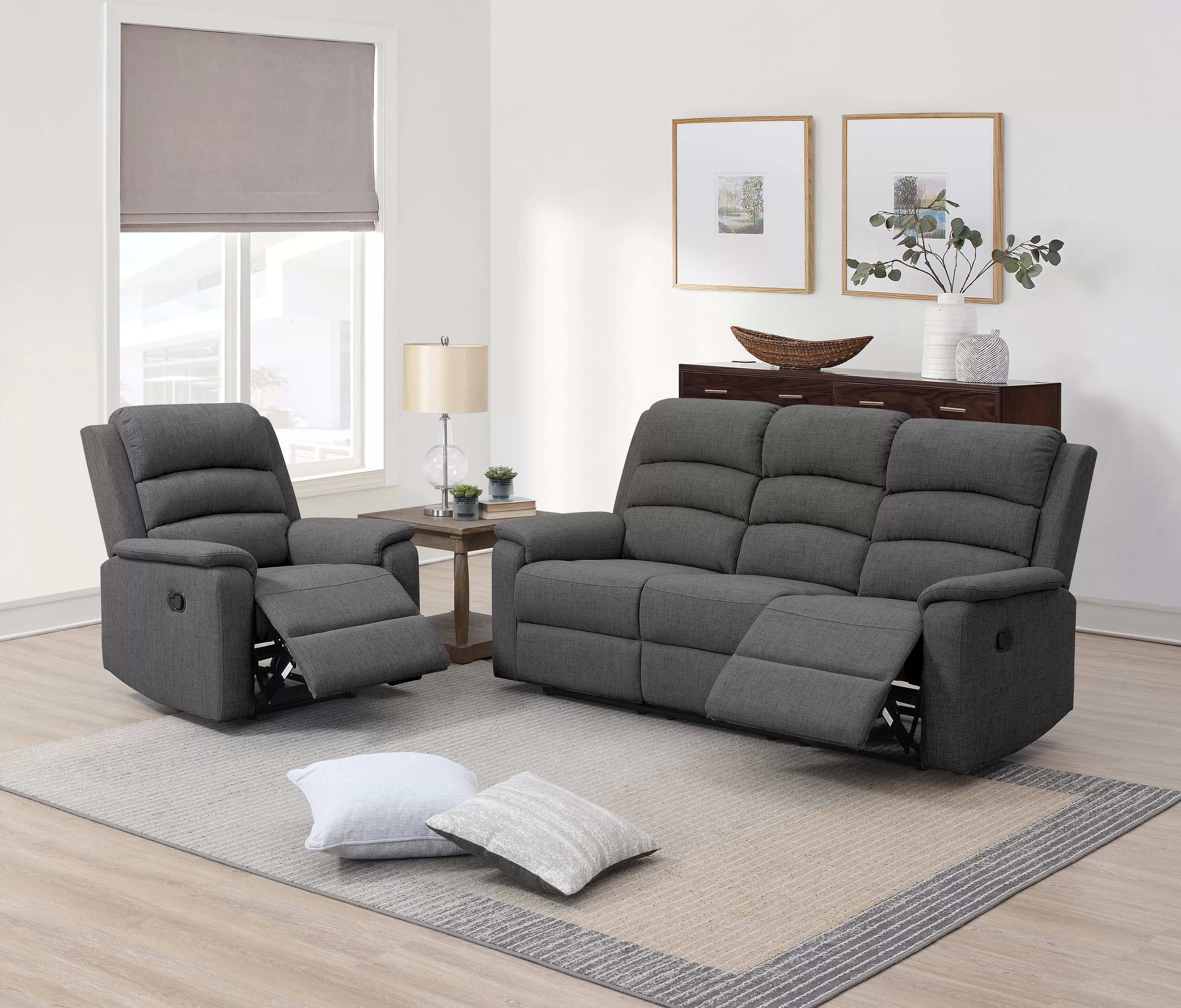 Manual Reclining Sofa ||  F8776 / F8149