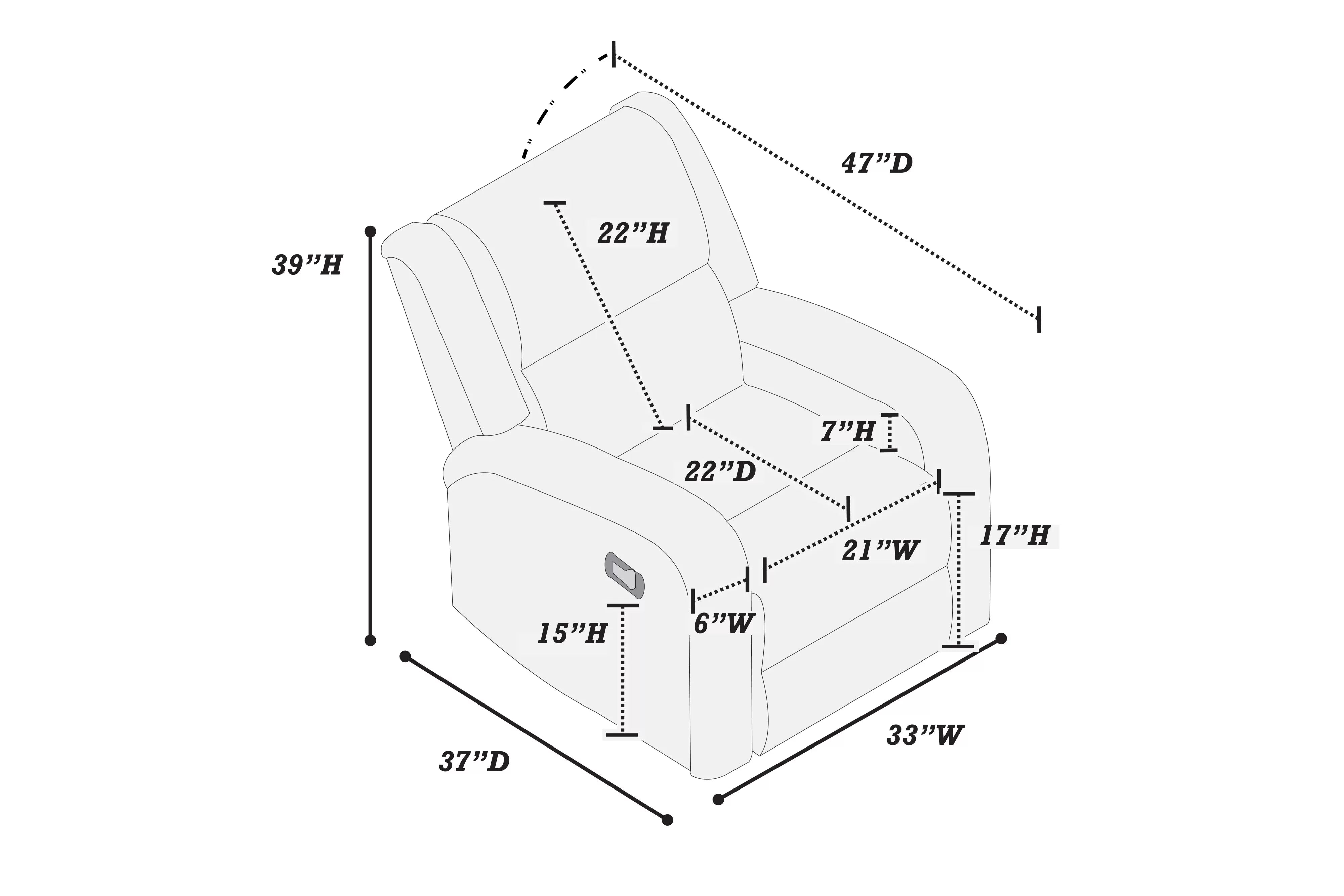 Single Recliner || F8781/ F8784