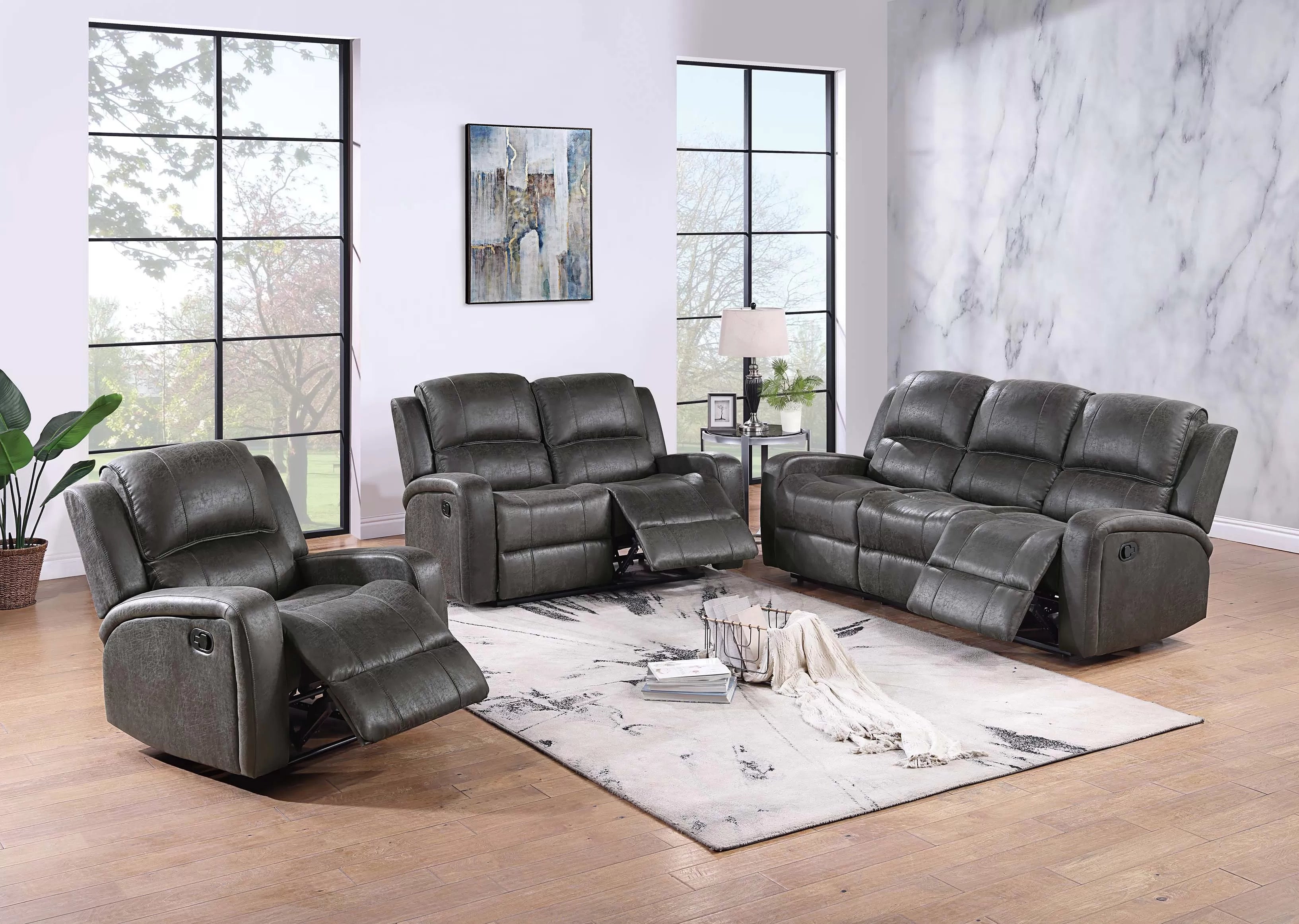 Manual Reclining Sofa ||  F8783/ F8786